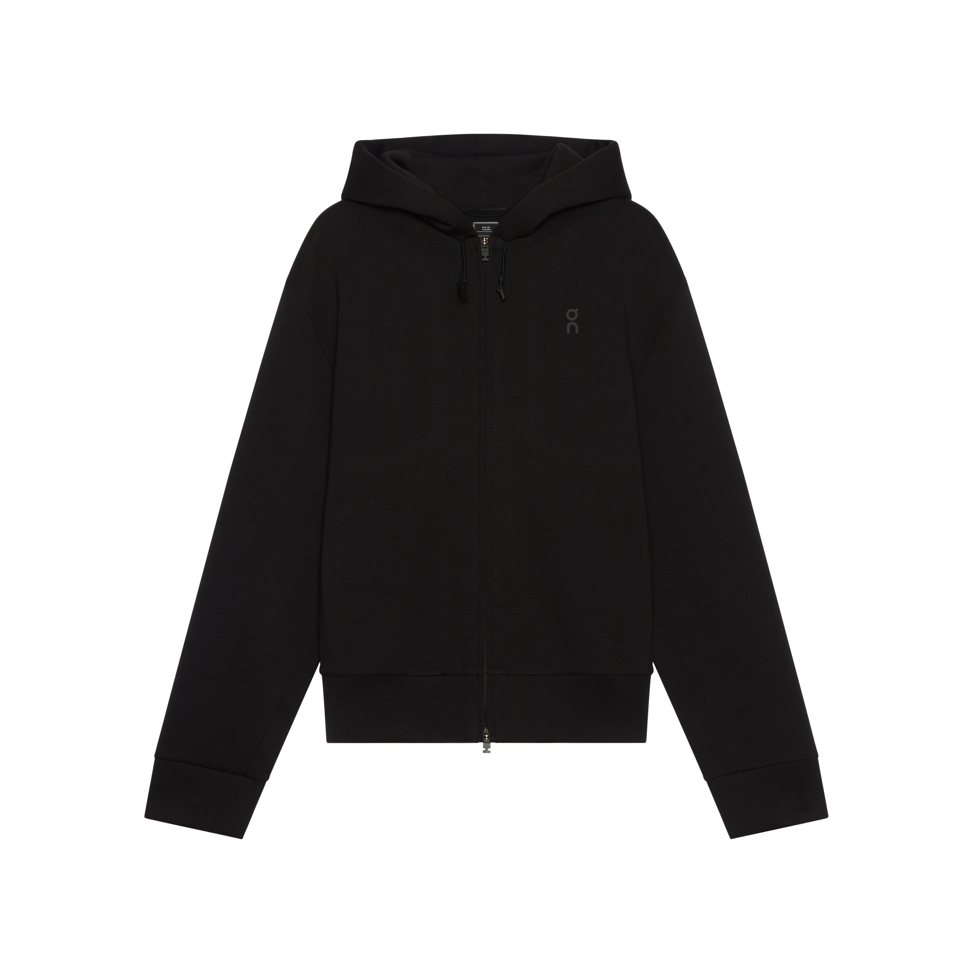 Focus Tech Zip Hoodie in Black