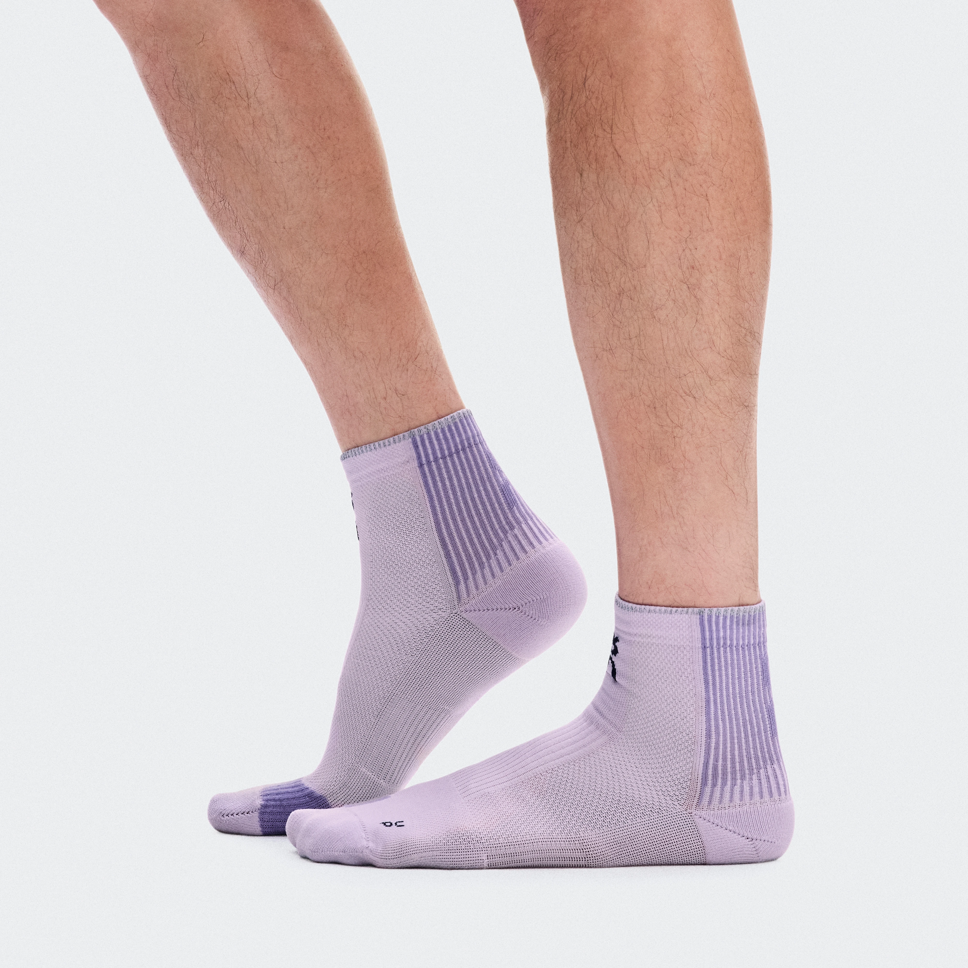 On Performance Run Sock Mid Foxglove & Mallow Unisex – Performance running, breathable, cushioning Socks