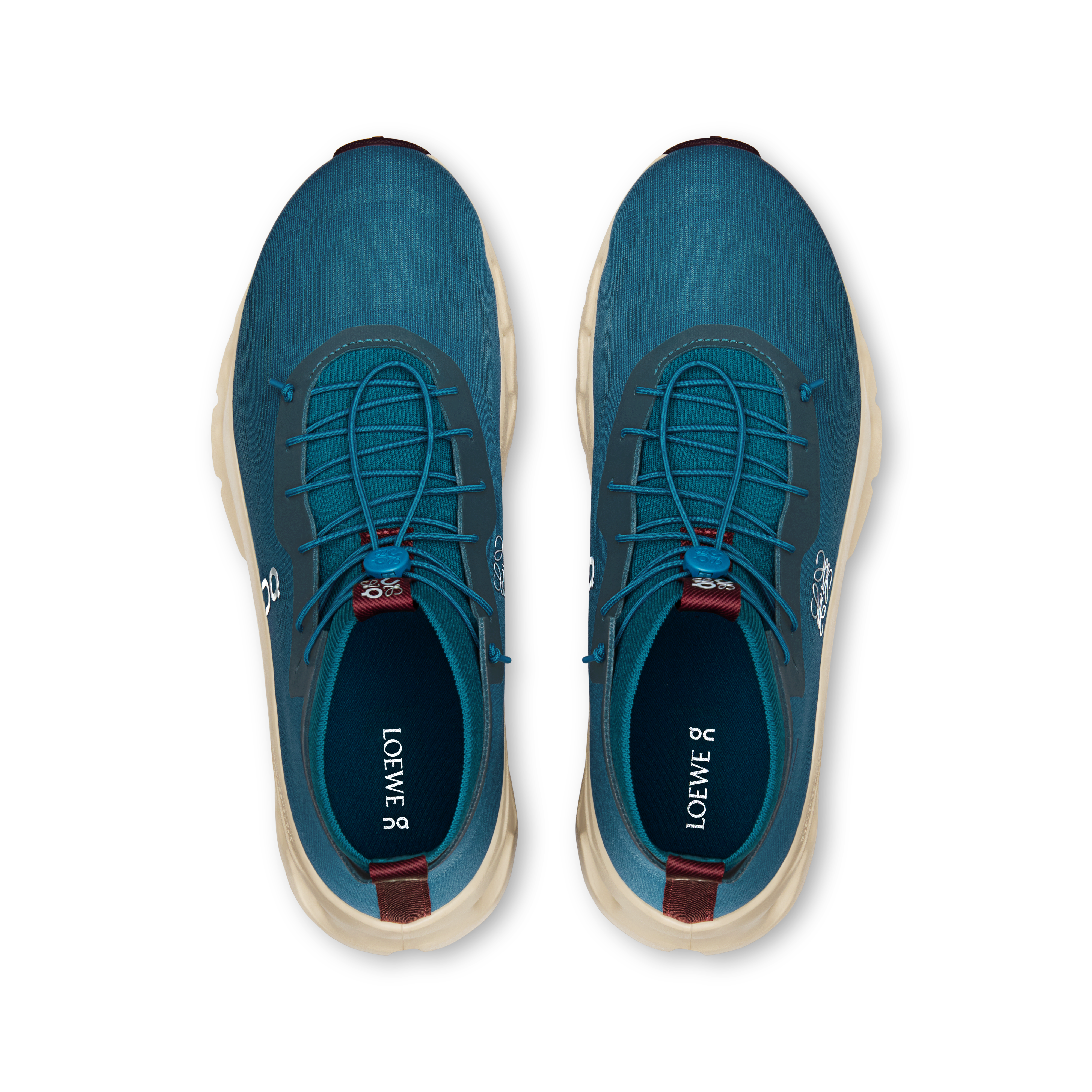 On Cloudtilt Hi LOEWE Teal & Oatmeal | Burgundy Men Active life Shoes