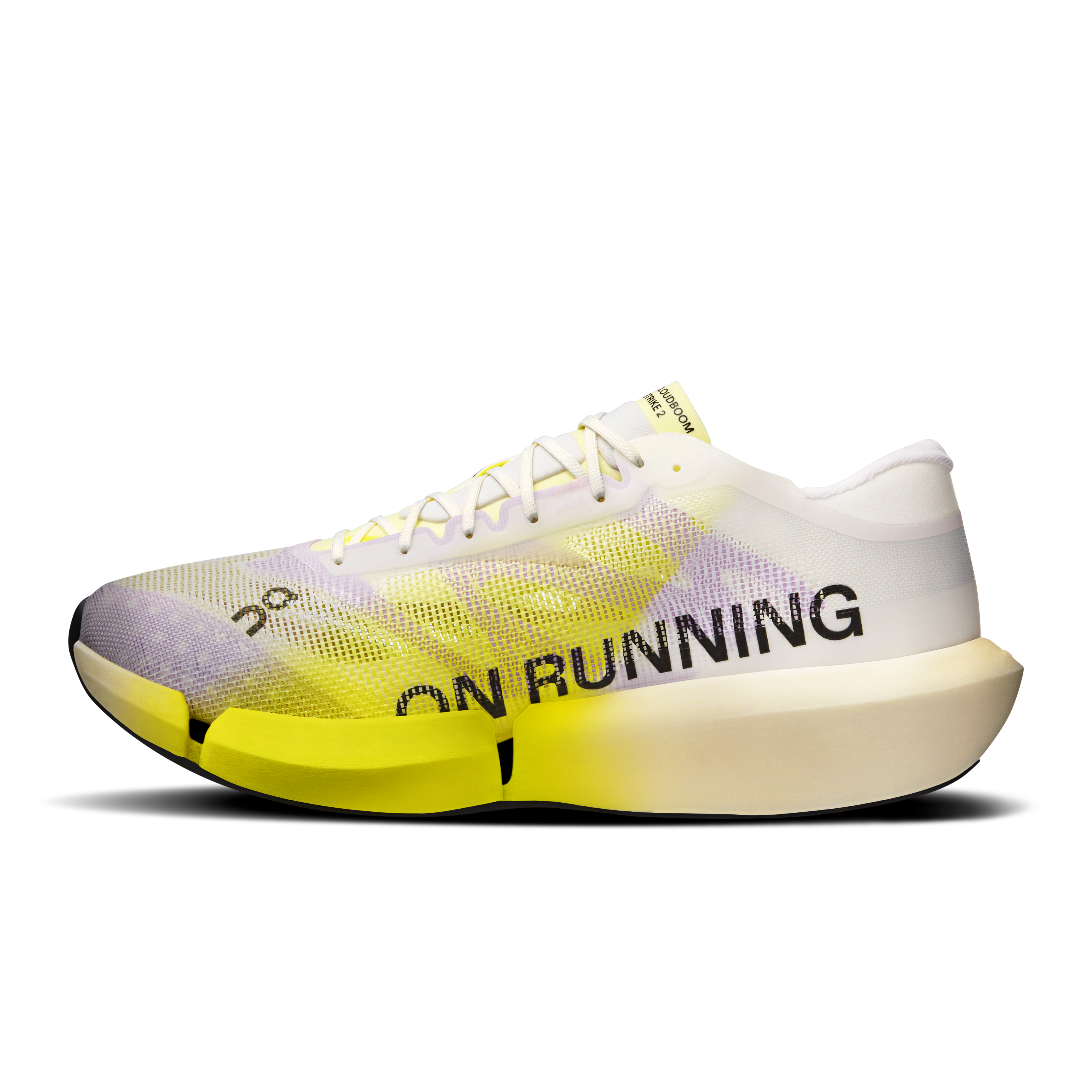 On Cloudboom Strike 2 White & Lime Unisex Road running Shoes