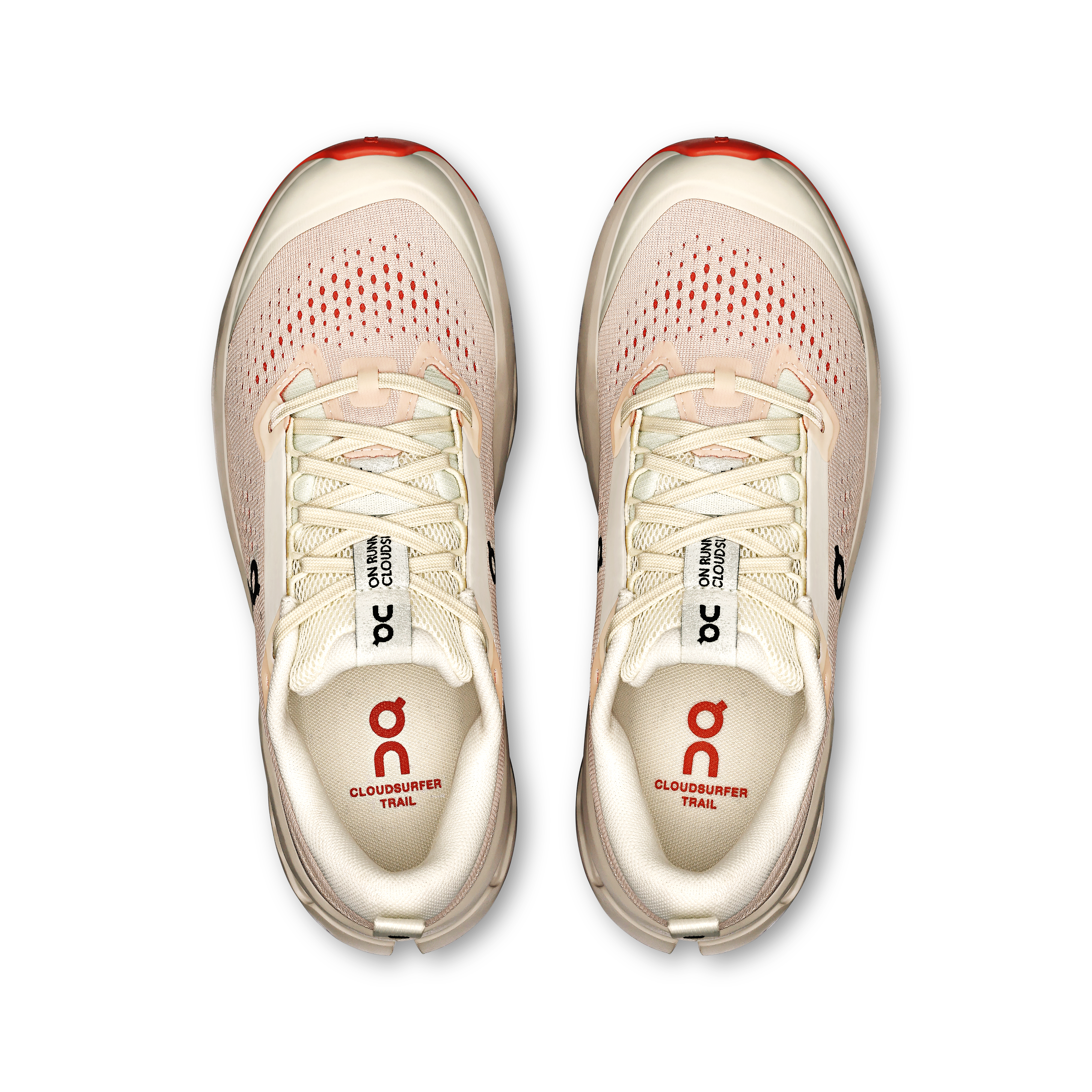 On Cloudsurfer Trail 2 Ivory & Salmon Women Trail running Shoes