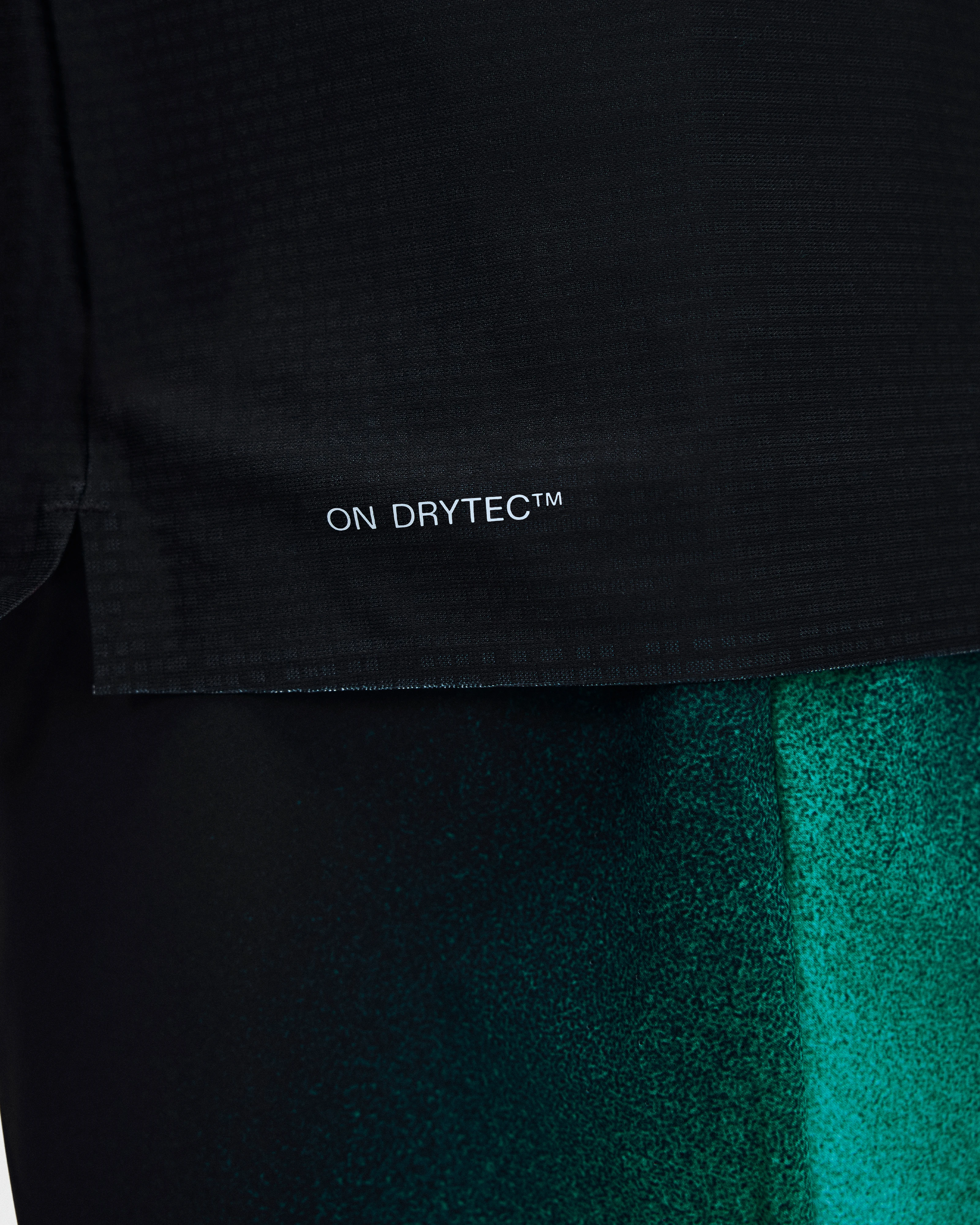 On Court-T Swing Black & Neem Men Tops and t-shirts