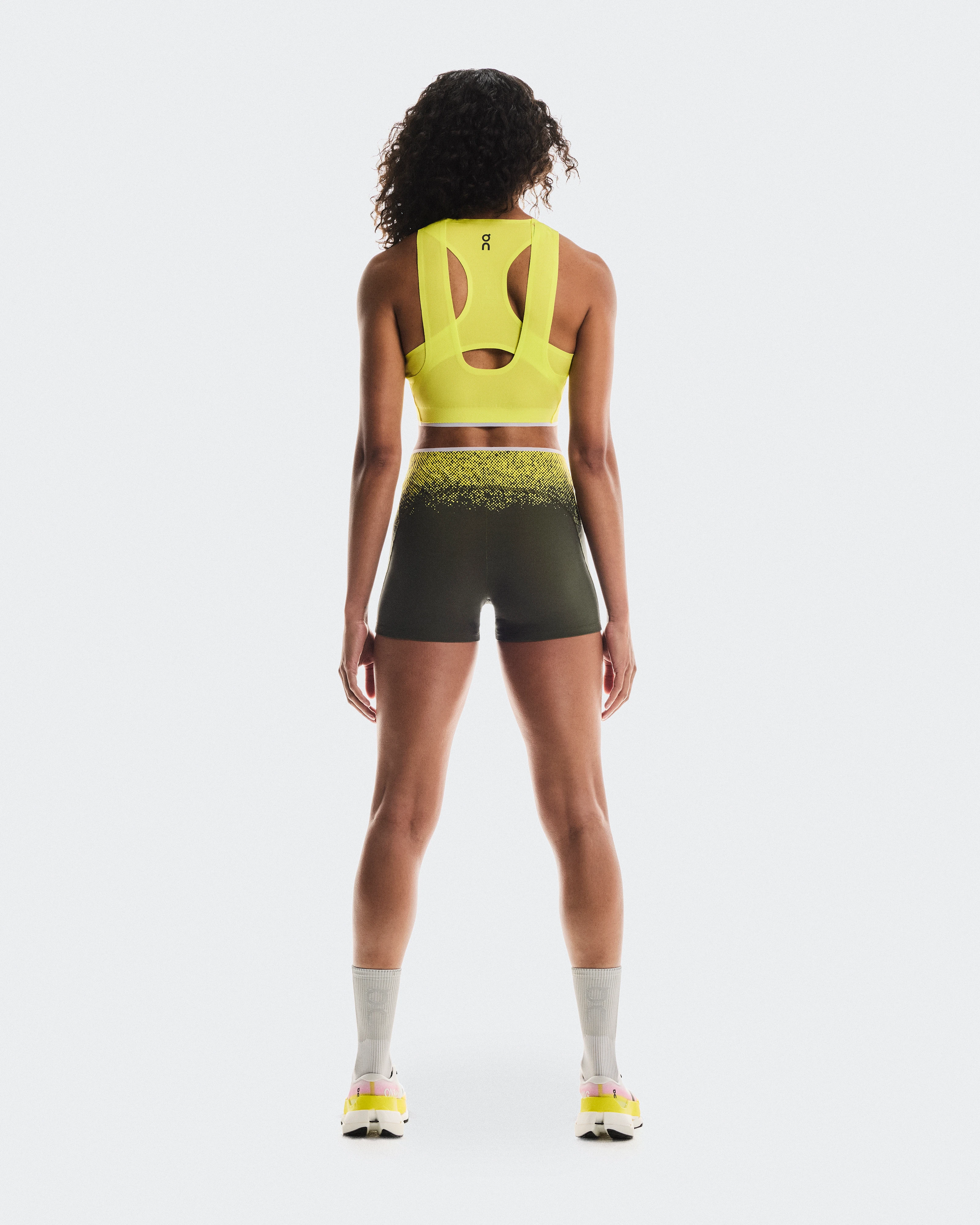 On Race Crop Lime Women Tops and t-shirts