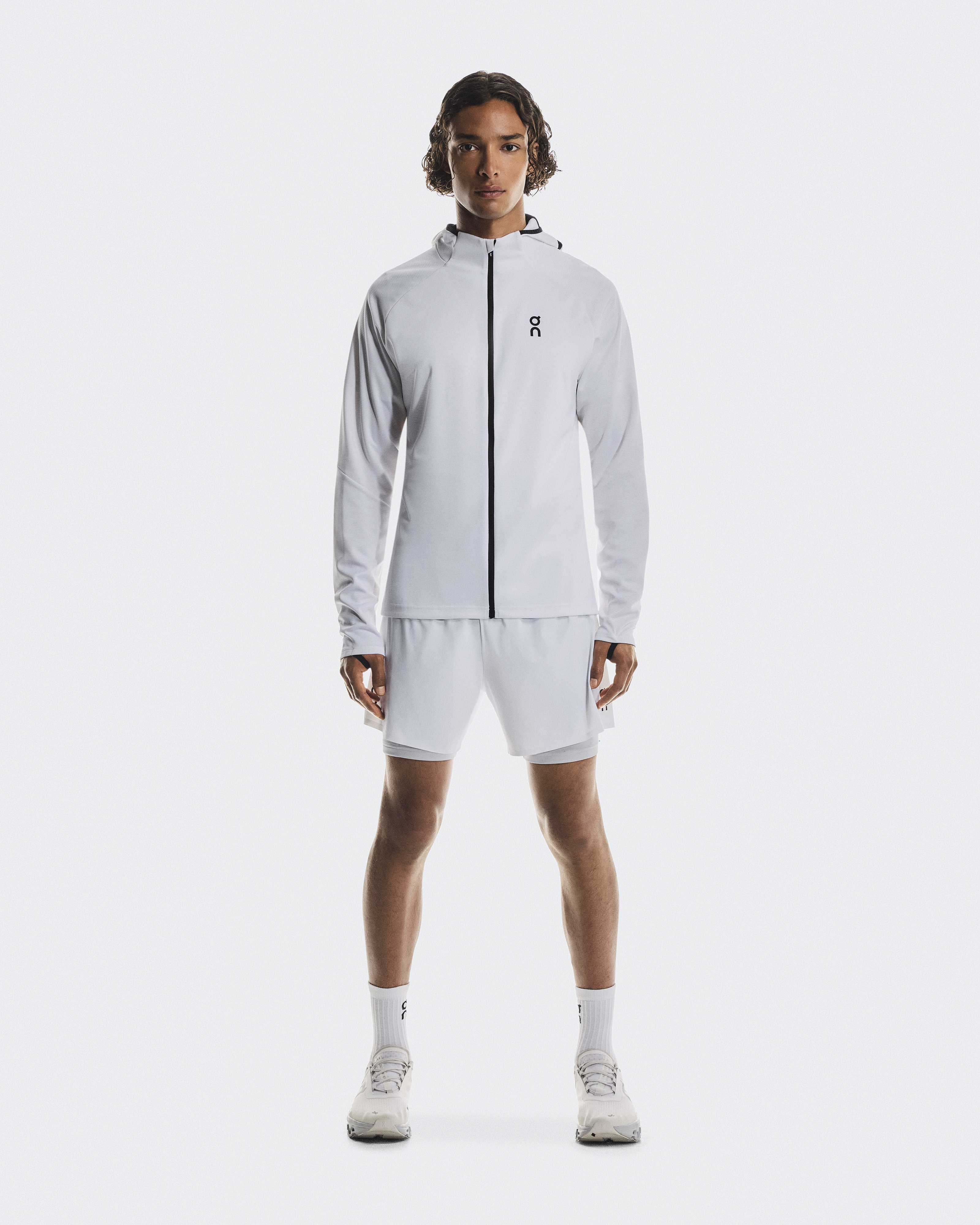 Climate Zip Hoodie in White