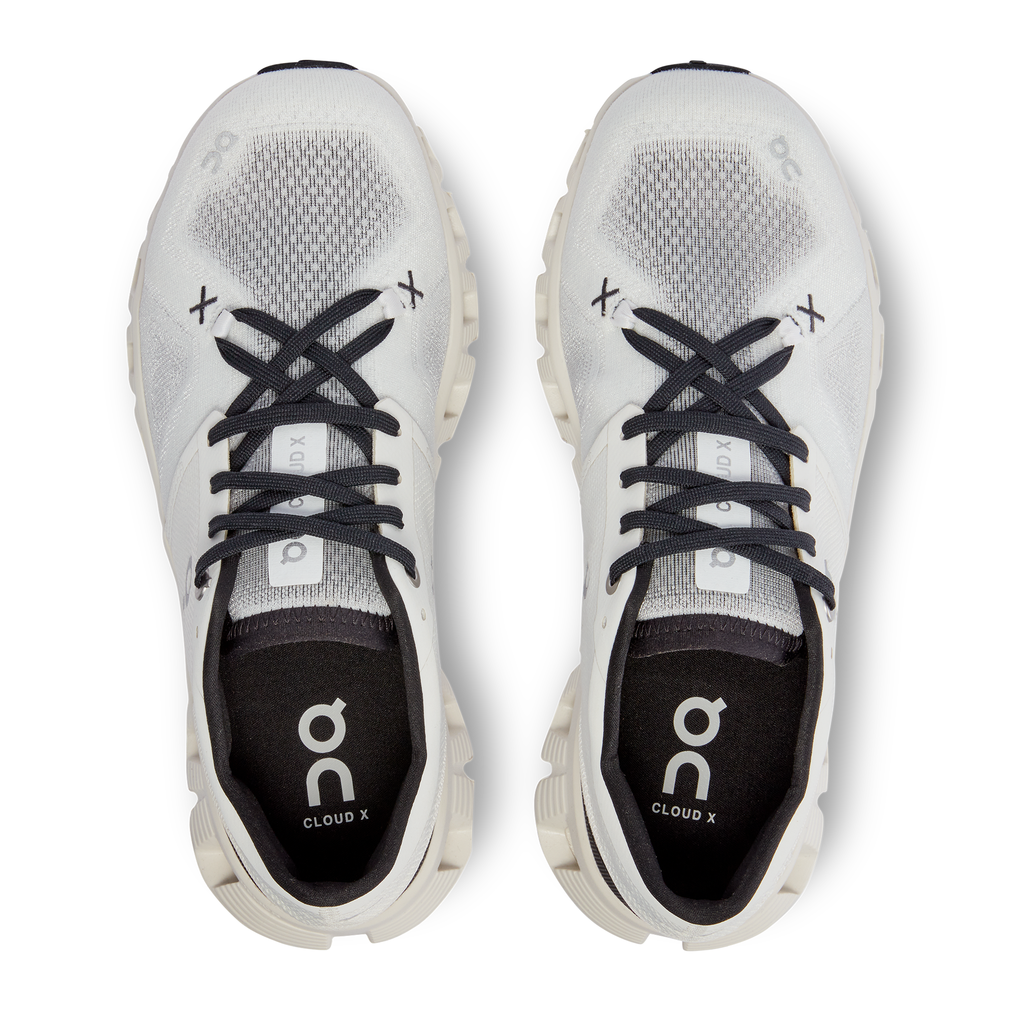 On Cloud X 3 White & Black Women Road running Shoes