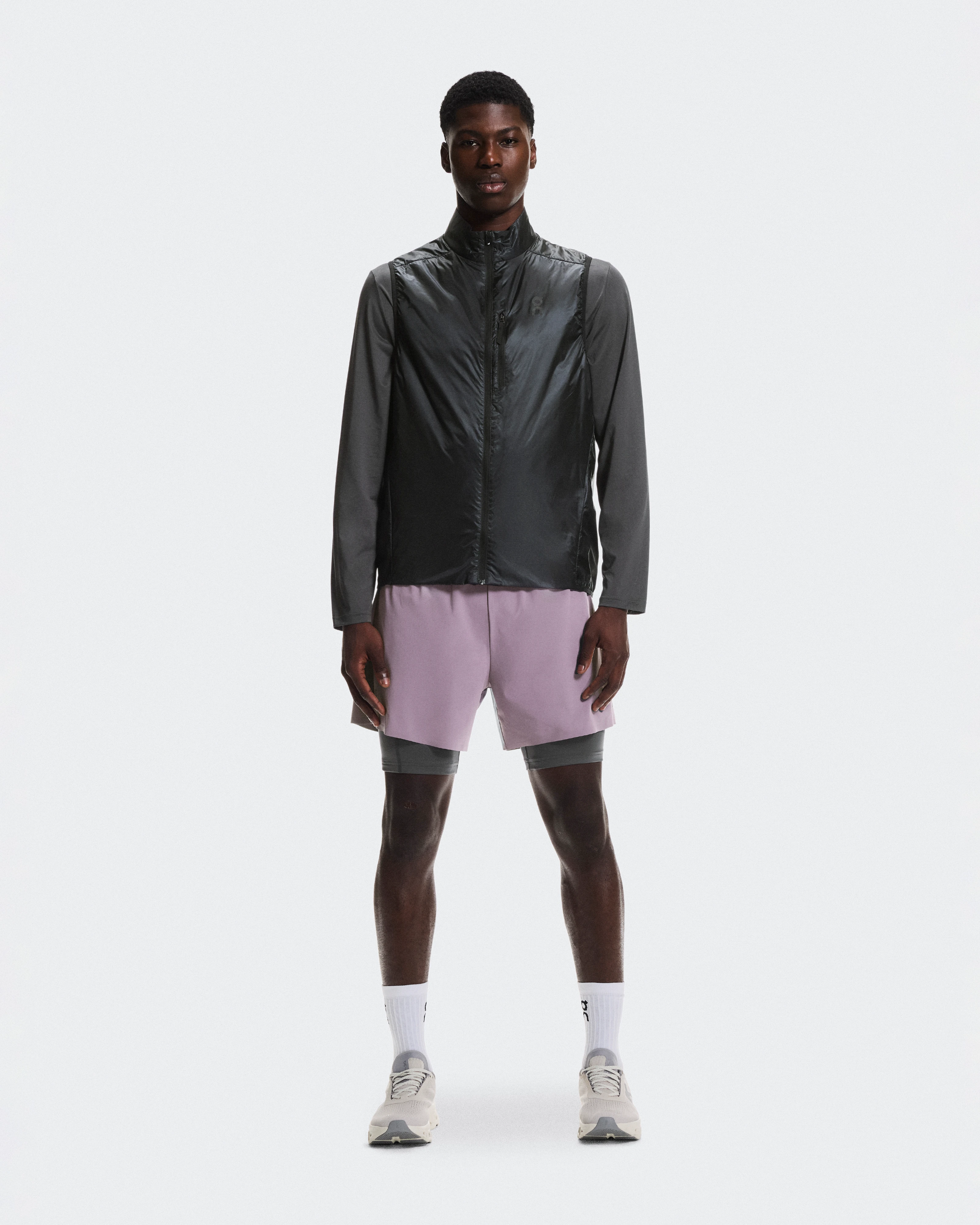On 5" Performance 2/1 Shorts Dewberry & Eclipse Men Shorts