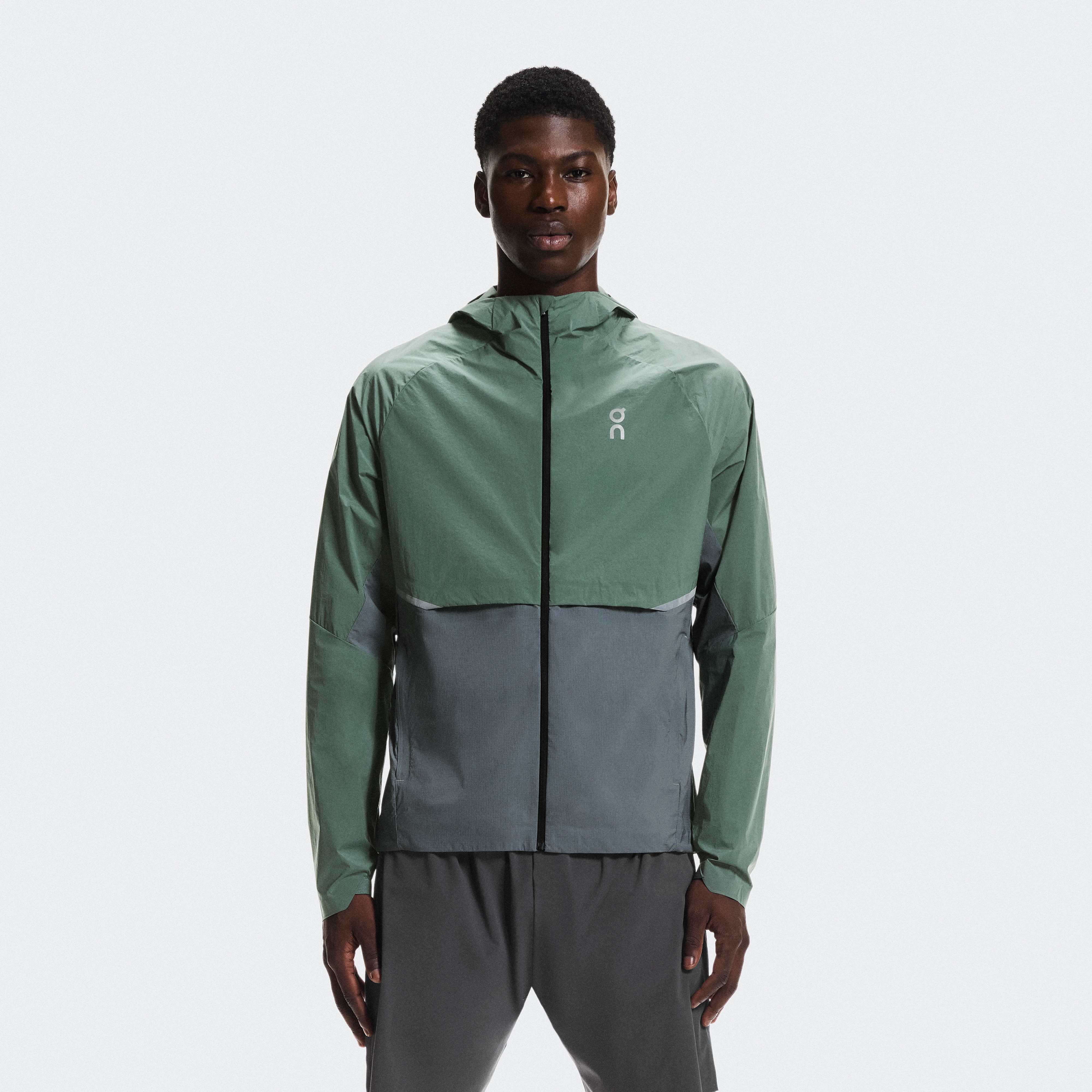 On Core Jacket Olive & Rock Men – Cold weather running, breathable, packable Jackets