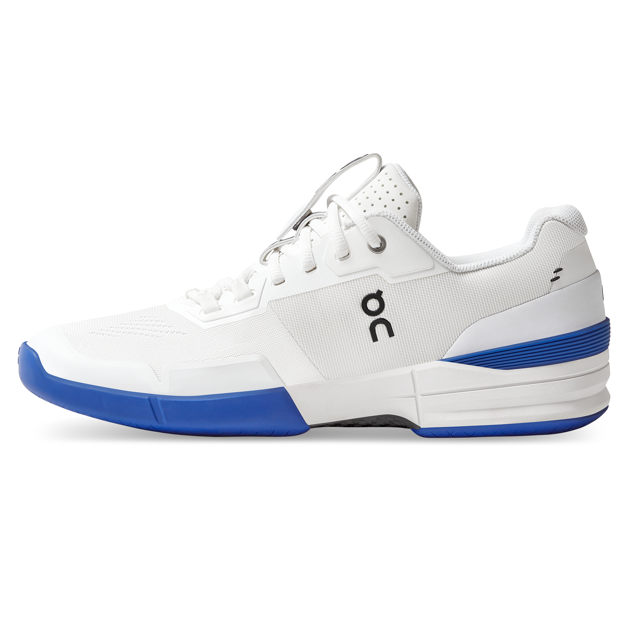 The Roger Pro in the Indigo White colorway, shot from the side. 