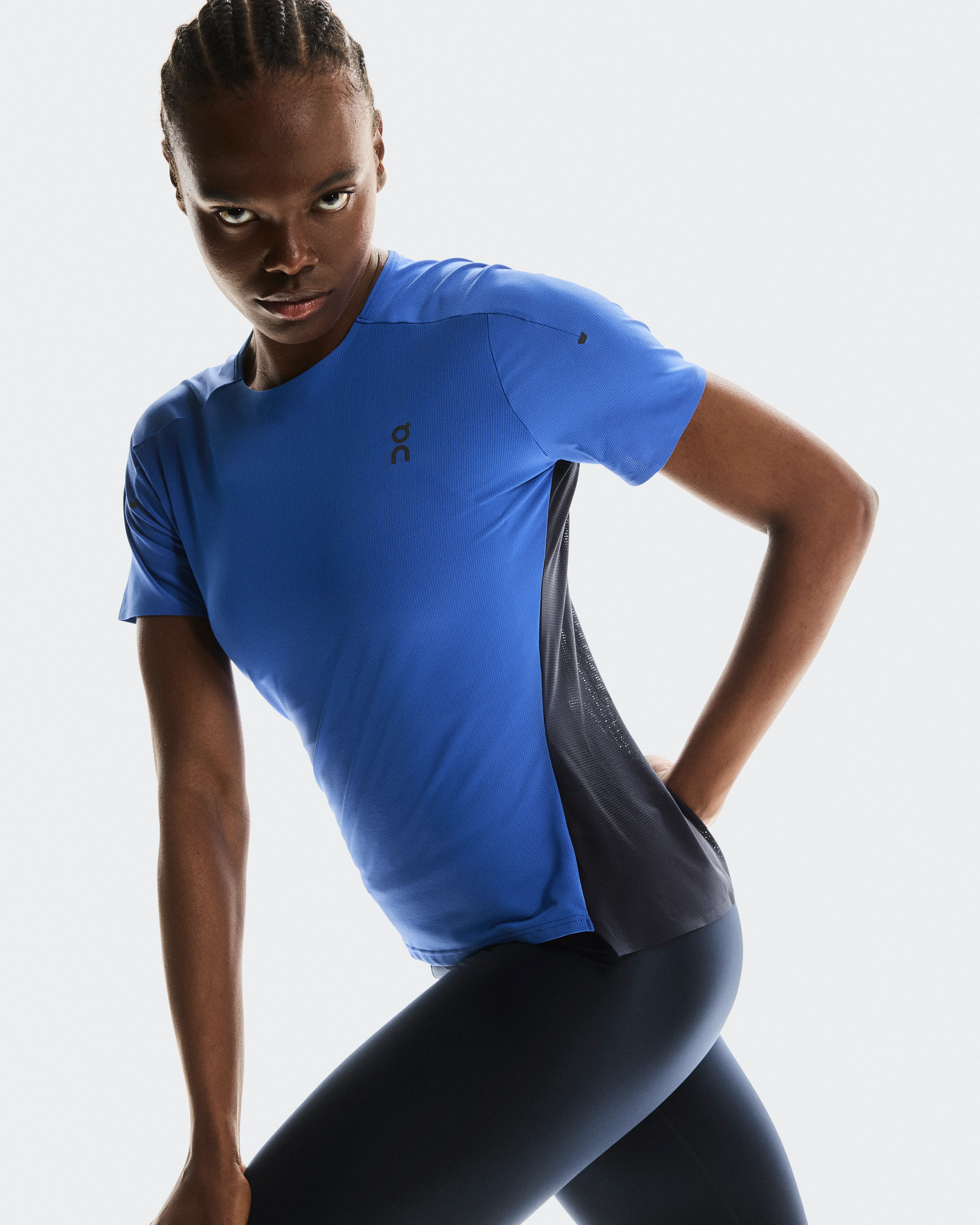 On Performance-T Zaffre & Navy Women Tops and t-shirts