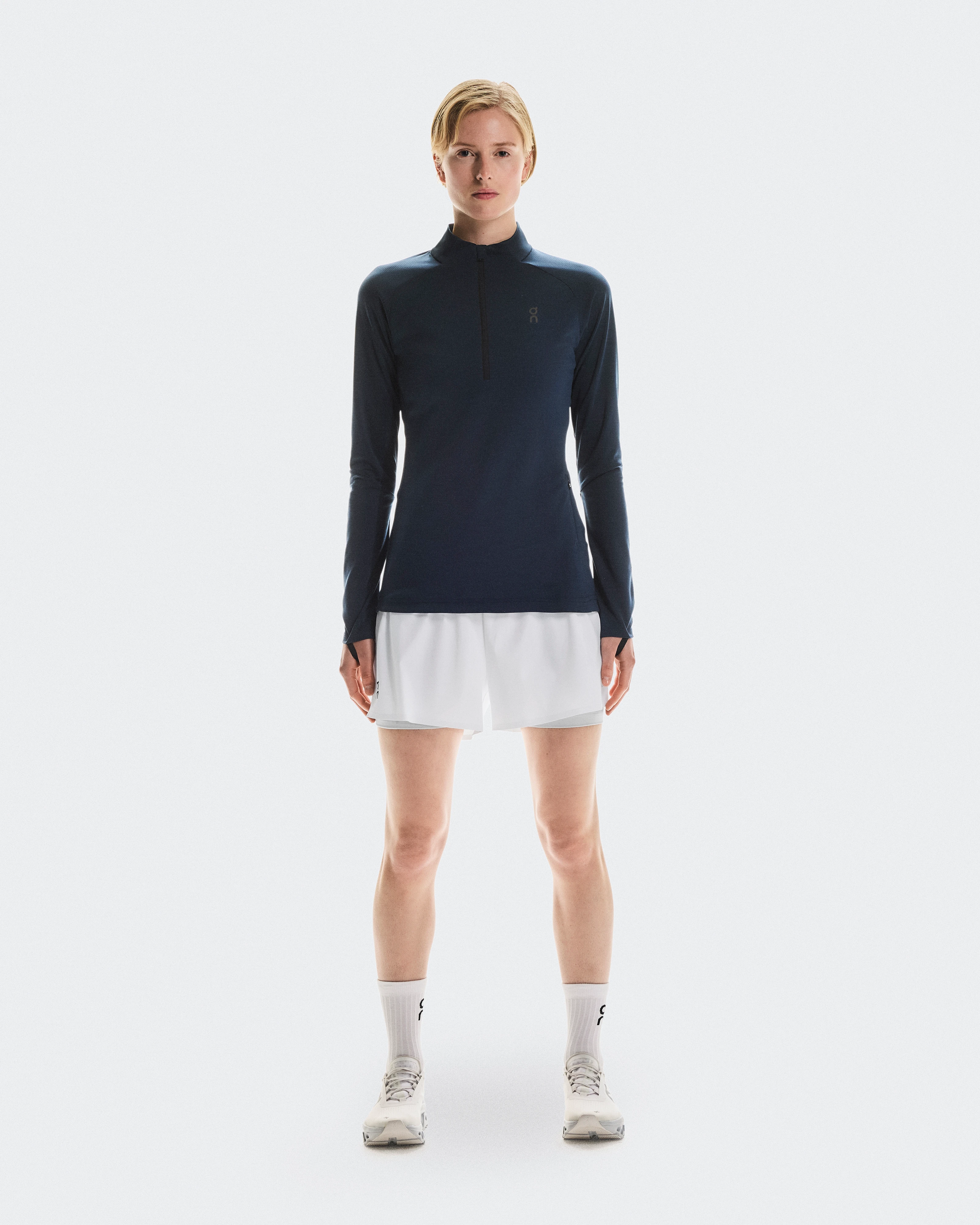 On Climate Shirt Navy Women Hoodies and sweatshirts
