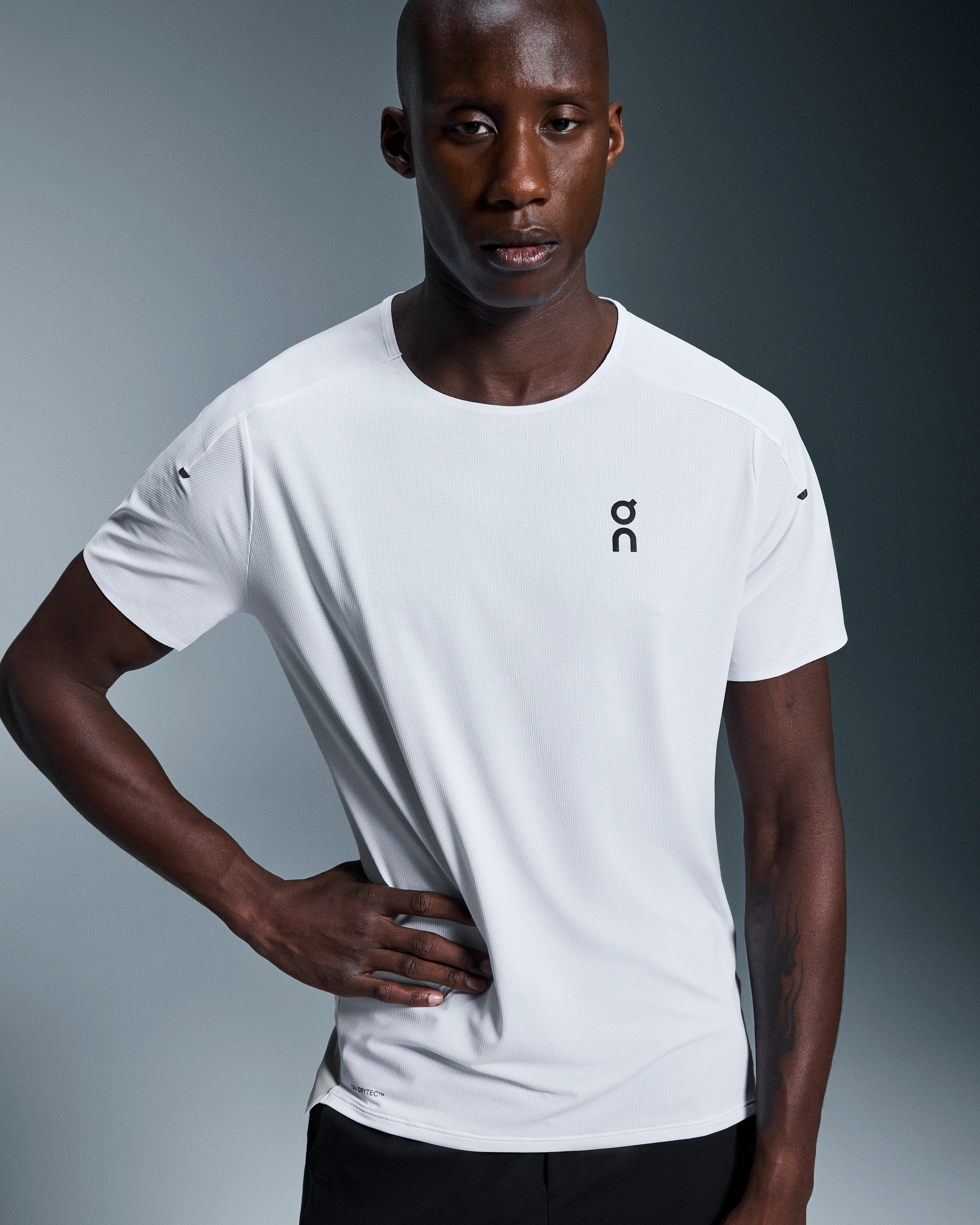 On Performance-T White & Silver Men Tops and t-shirts