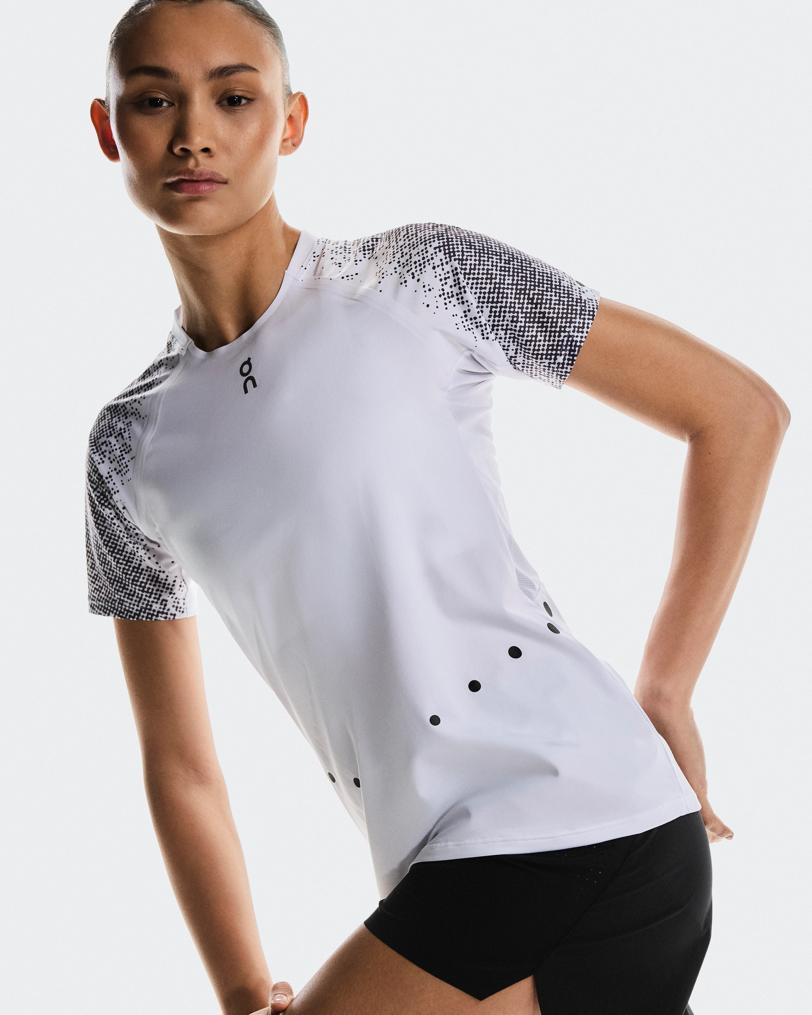 On Ultra-T White & Iron Women Tops and t-shirts