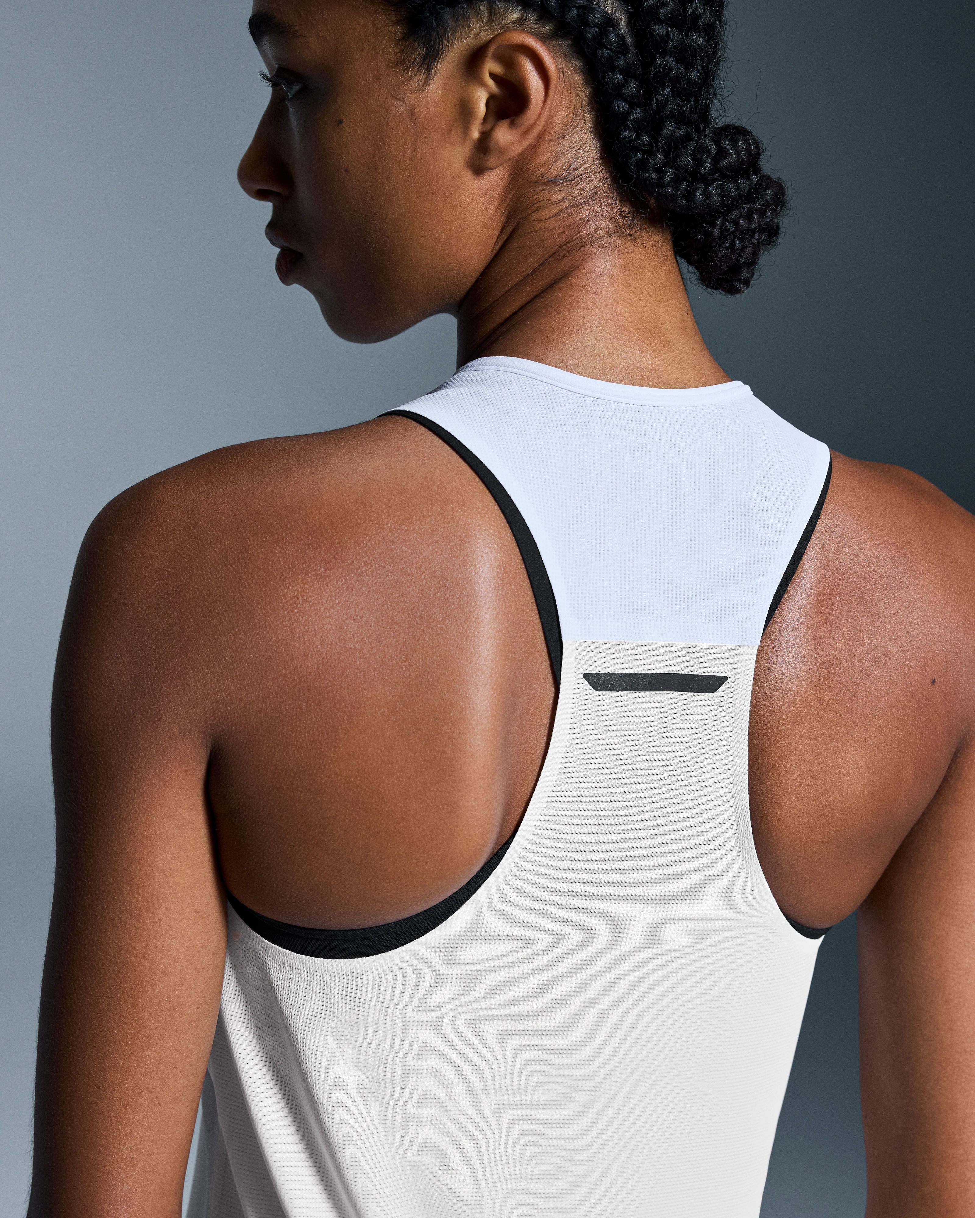 On Performance Tank White & Silver Women Tops and t-shirts