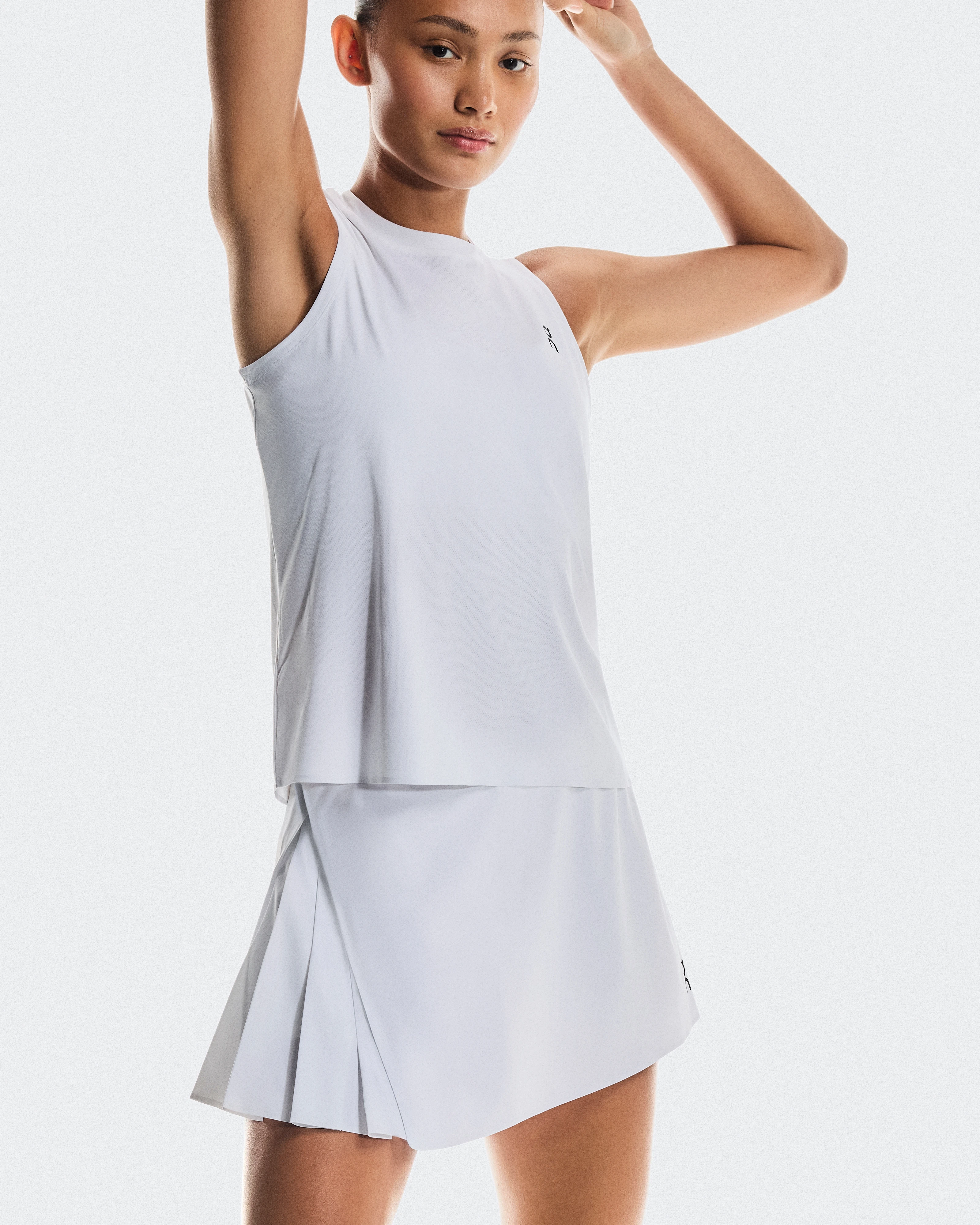 On Court Skirt Side Pleat White Women Skirts