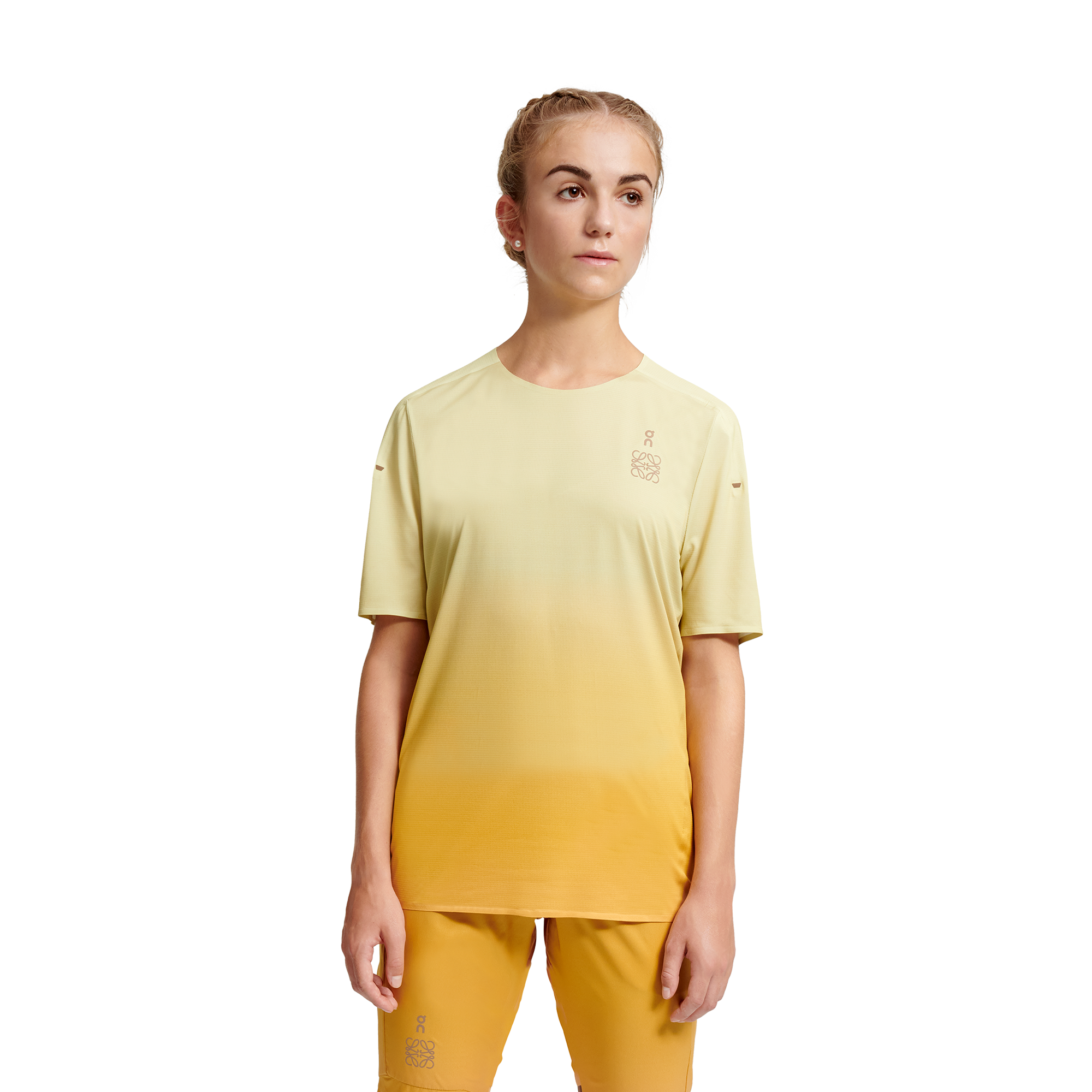 On Performance-T LOEWE Gradient Orange Women – Warm-weather training, ultralight, breathable Tops and t-shirts