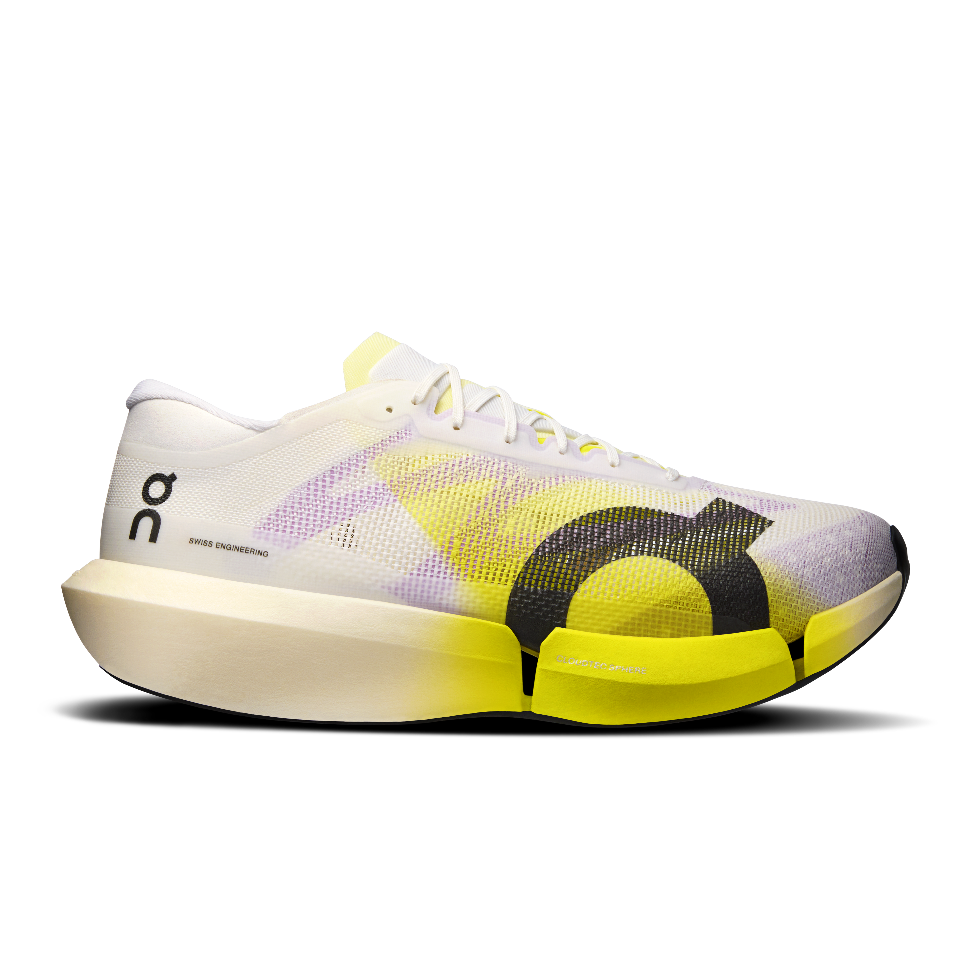 Cloudboom Strike 2 Road Running Shoe in White/Lime