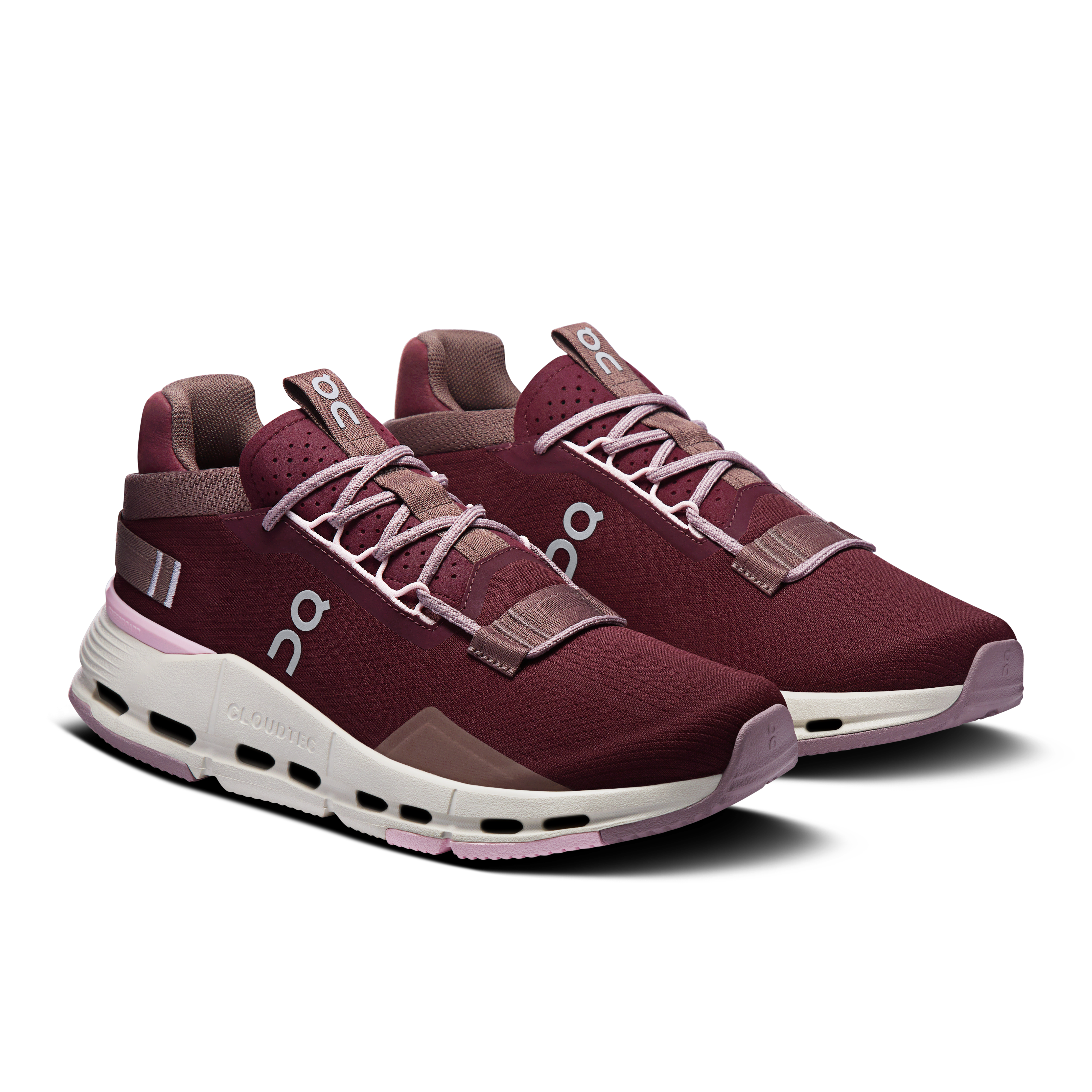 On Cloudnova 2 Maroon & Peony Women Active life Shoes