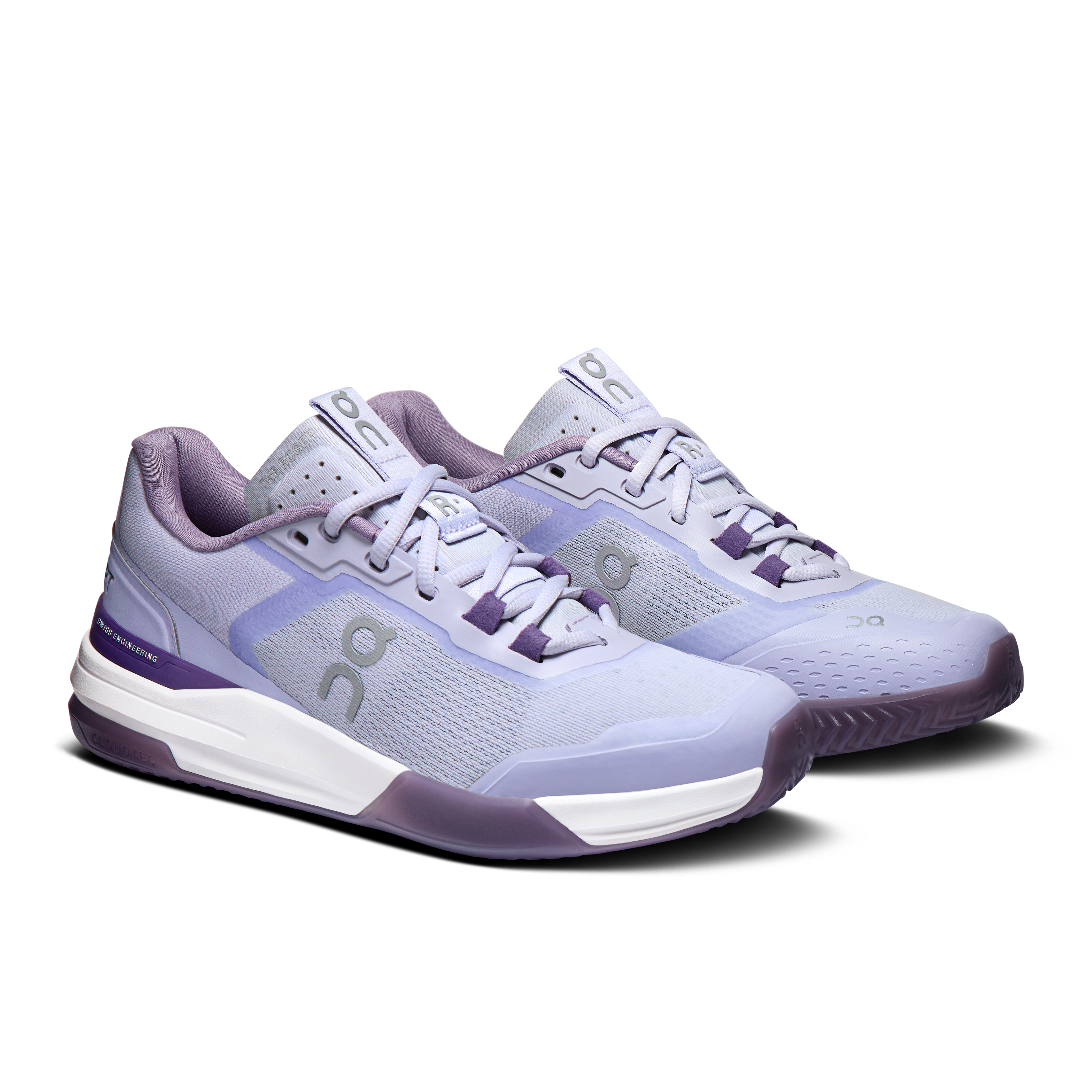 On THE ROGER Advantage Pro Clay Thistle & Dewberry Women Tennis Shoes