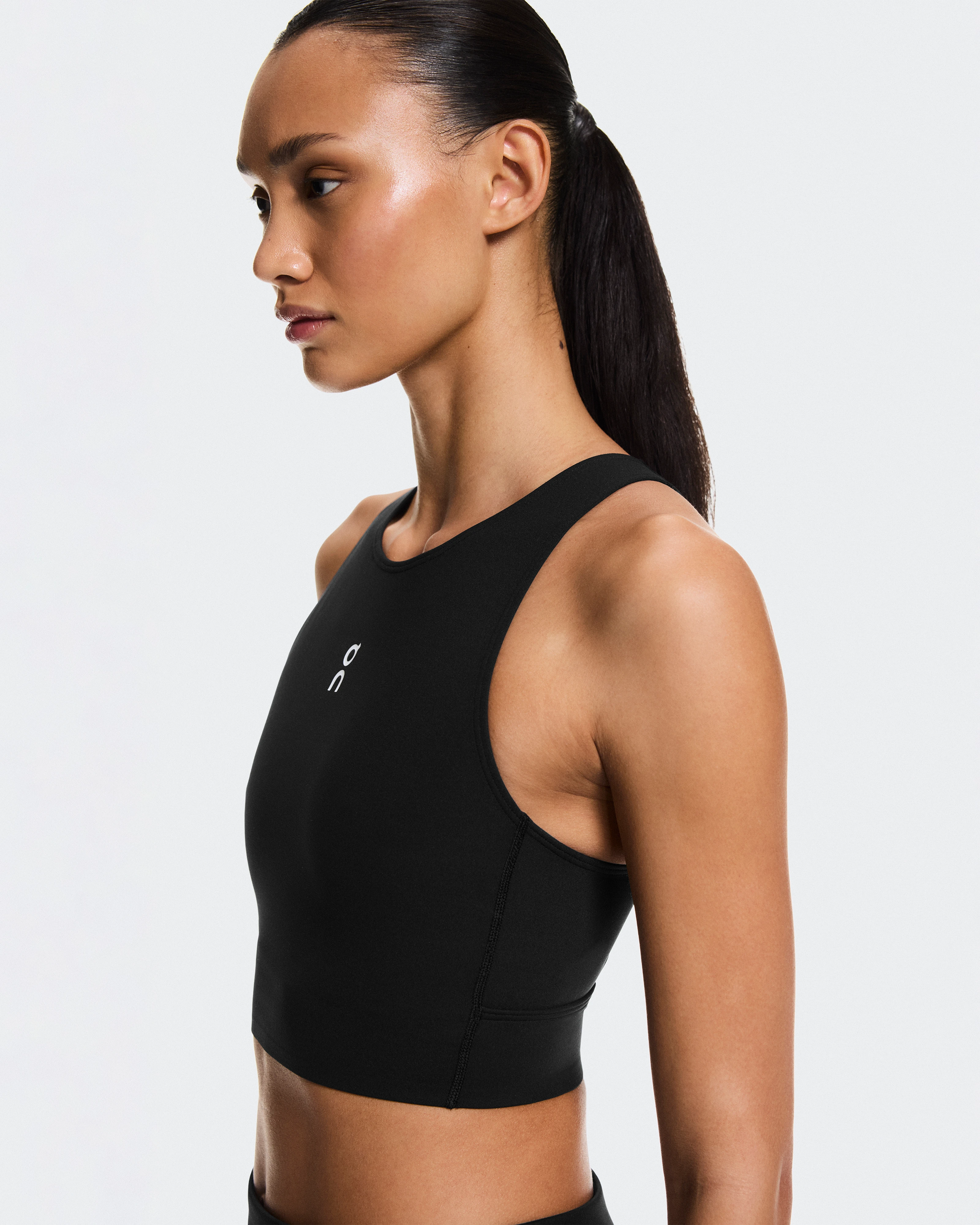 On Court Crop Top Black Women Tops and t-shirts