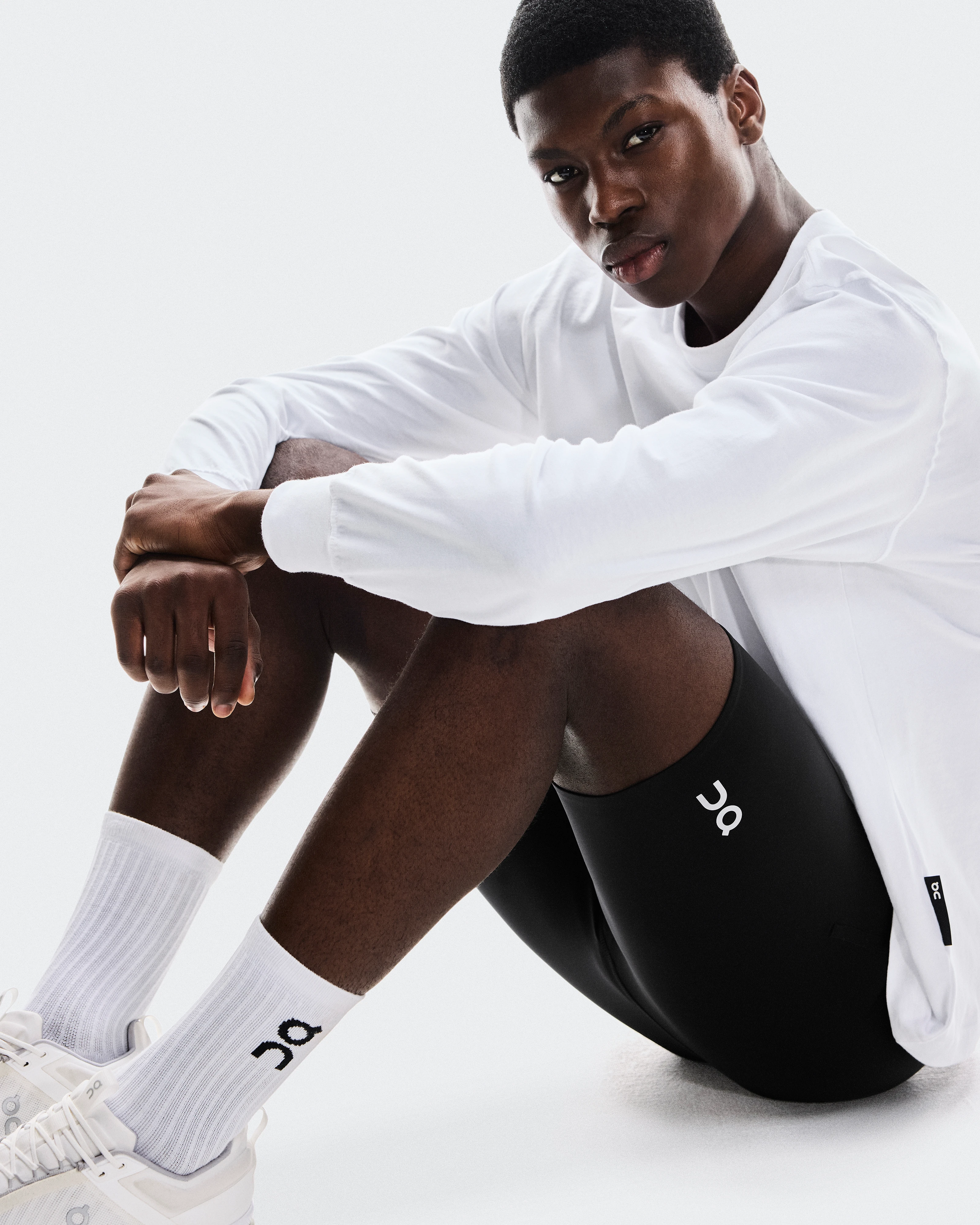 On Train Tights 1/2 Black Men Tights