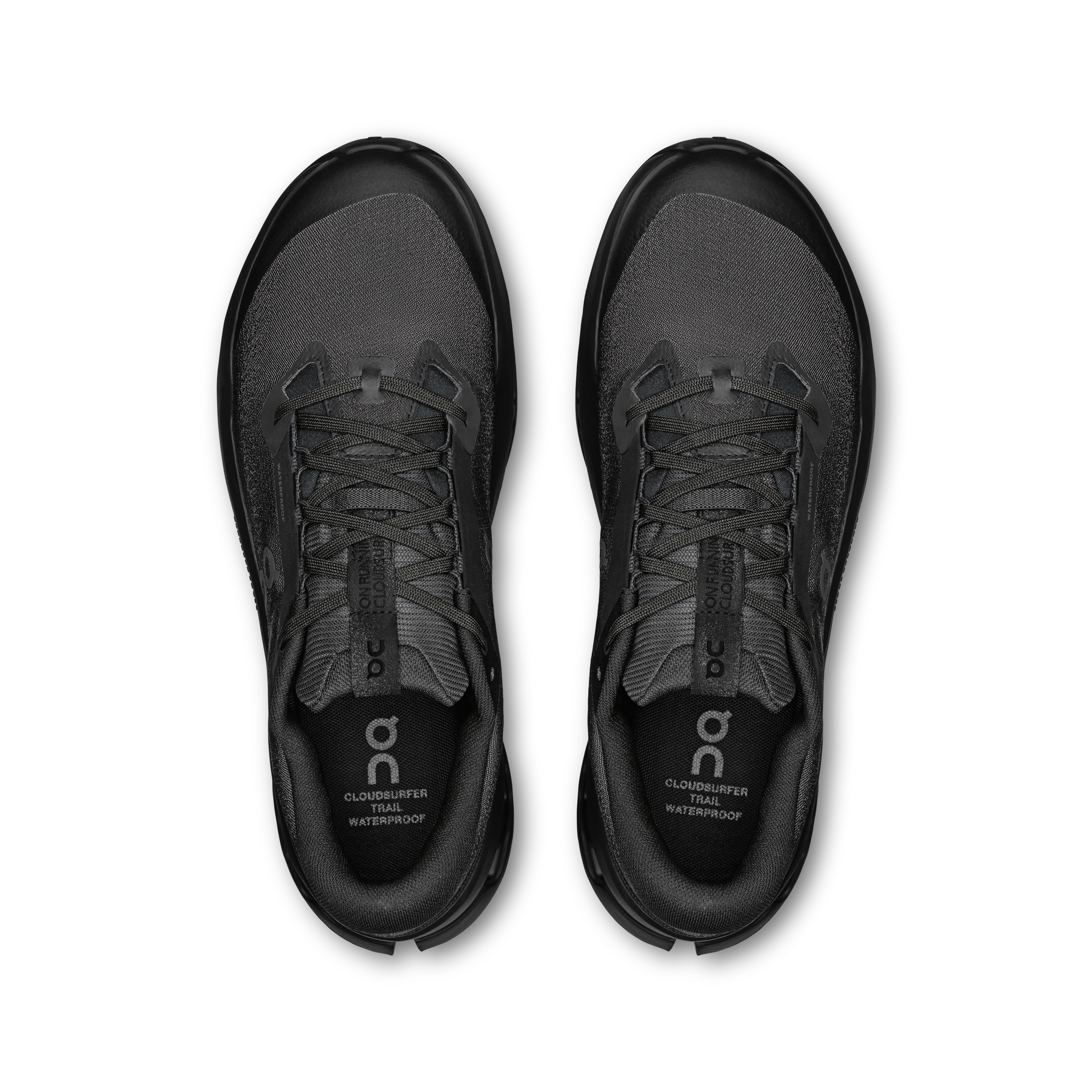 On Cloudsurfer Trail 2 Waterproof Black & Black Men Trail running Shoes