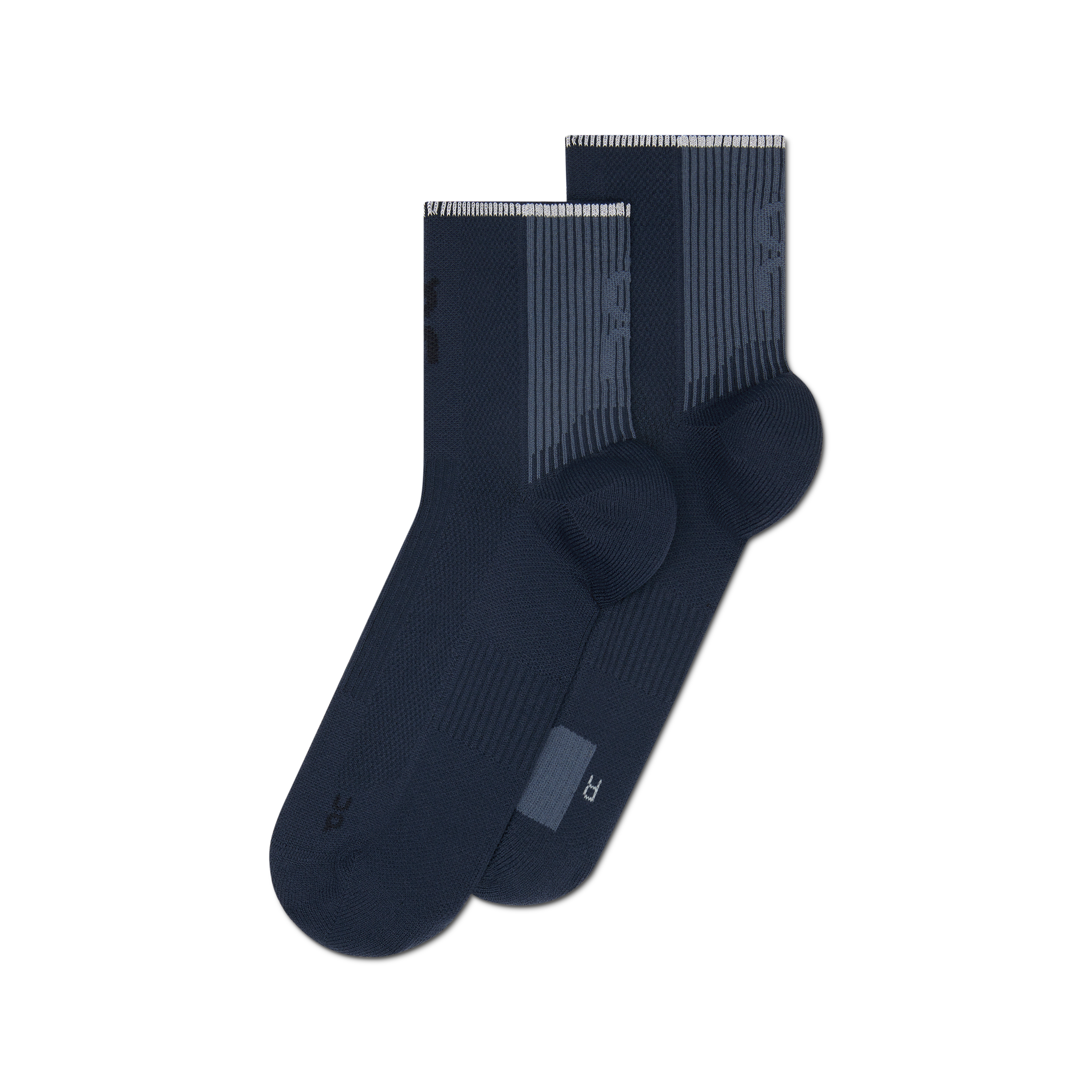 Performance Run Sock Mid in Navy/Navy
