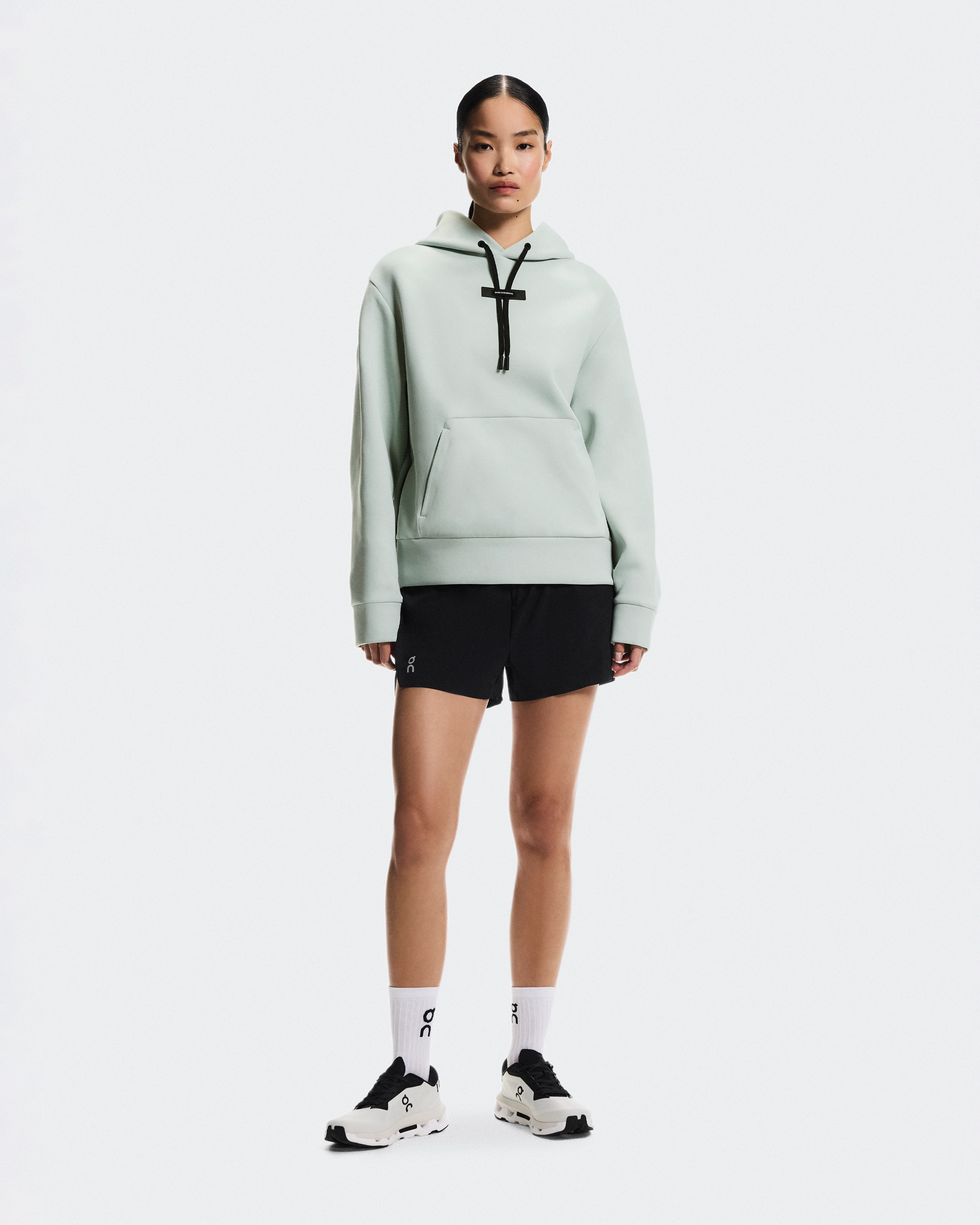 On Focus Tech Hoodie Mineral Women Hoodies and sweatshirts