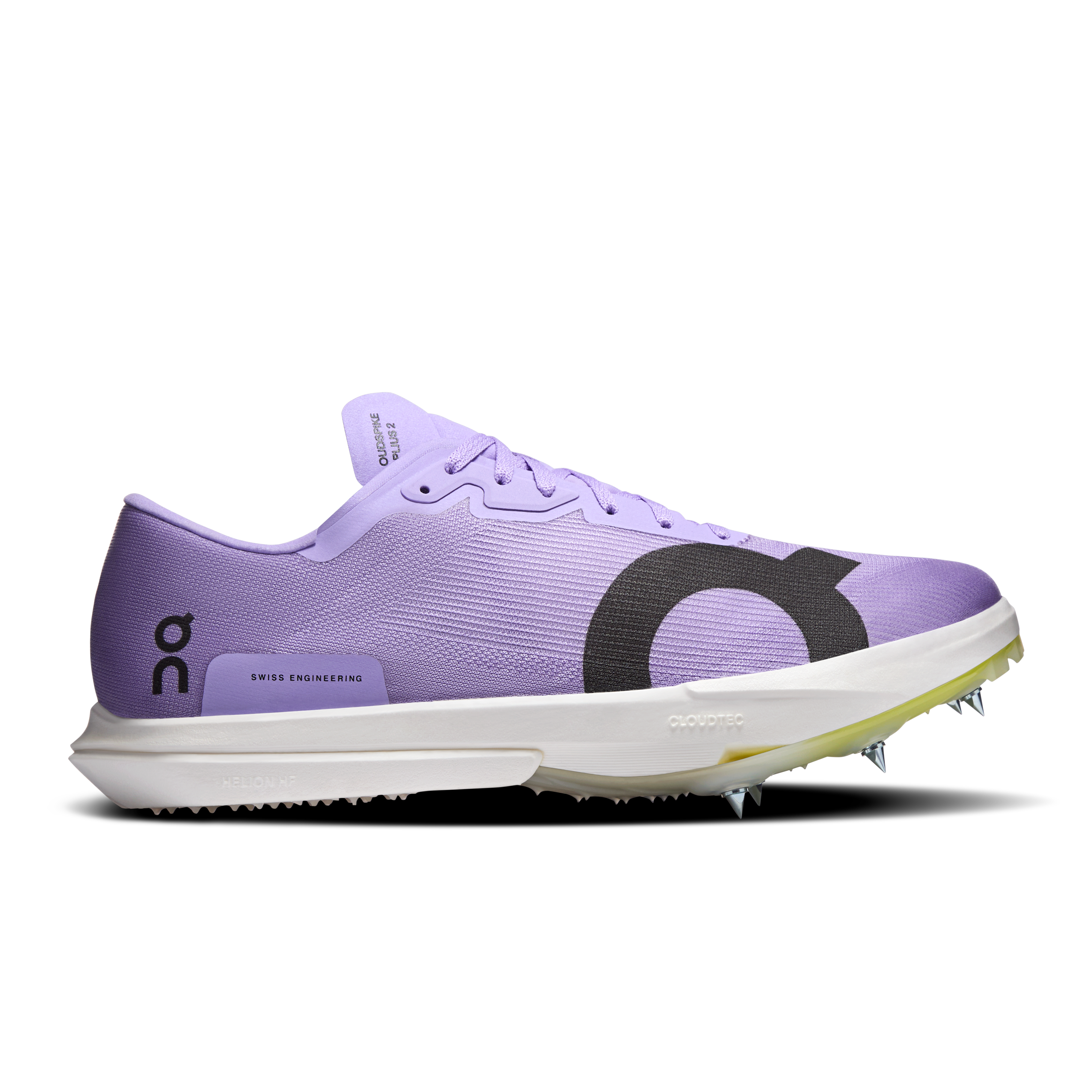 On Cloudspike Amplius 2 Bloom & Lime Women – Long distance track running, fast-feeling ride Shoes