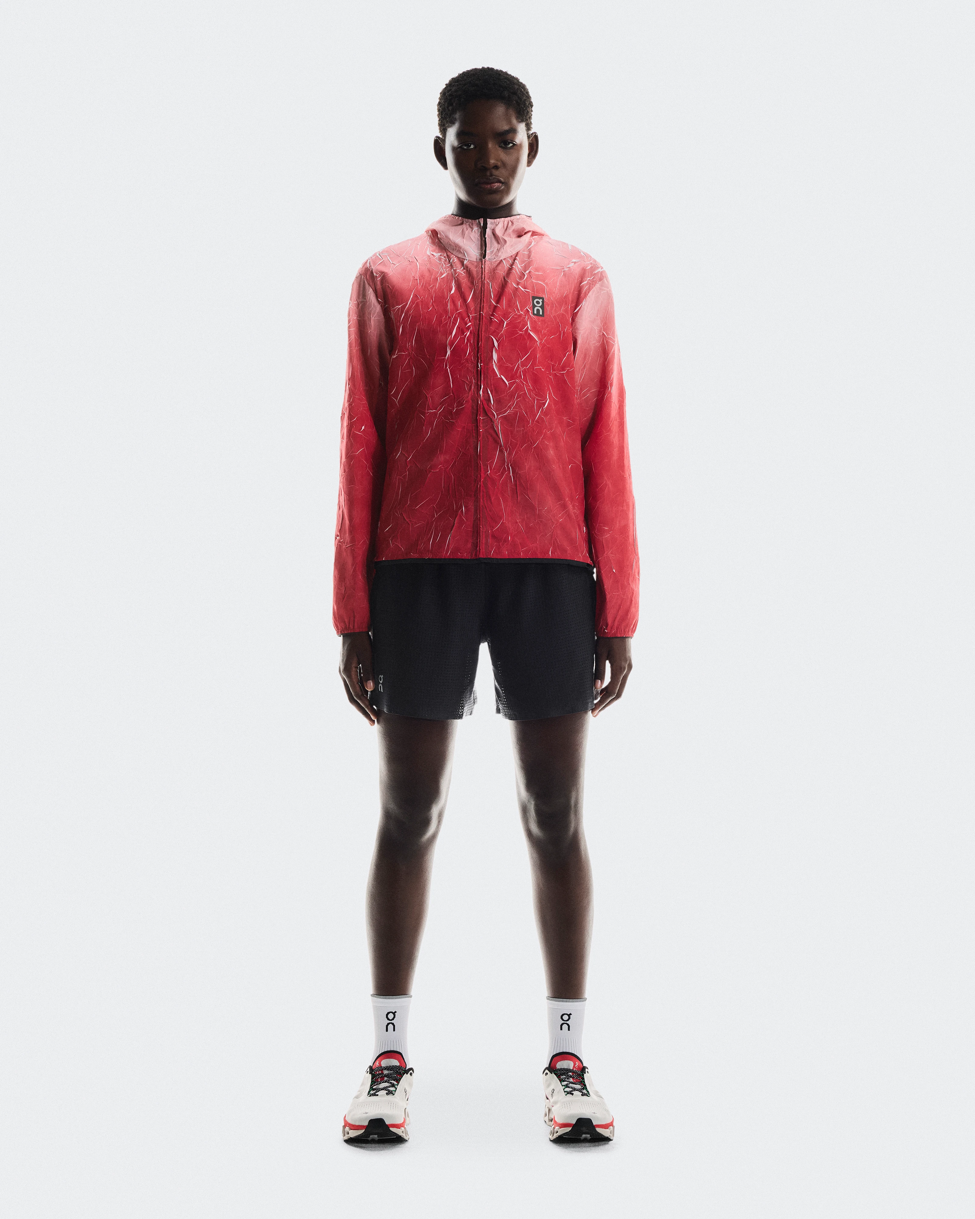 On Pace Run Jacket Red Women Jackets