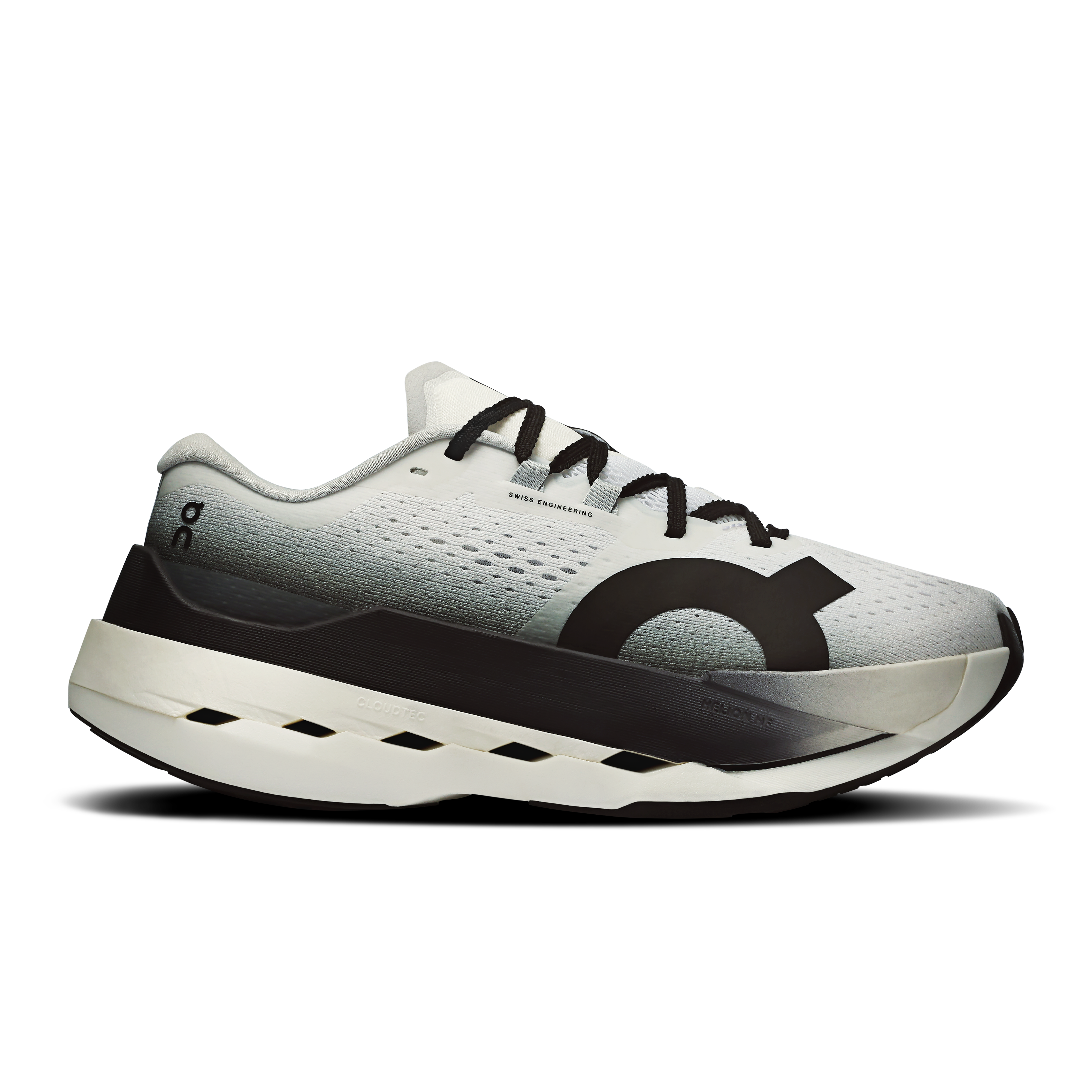 Cloudboom Max Road Running Shoe in White/Black
