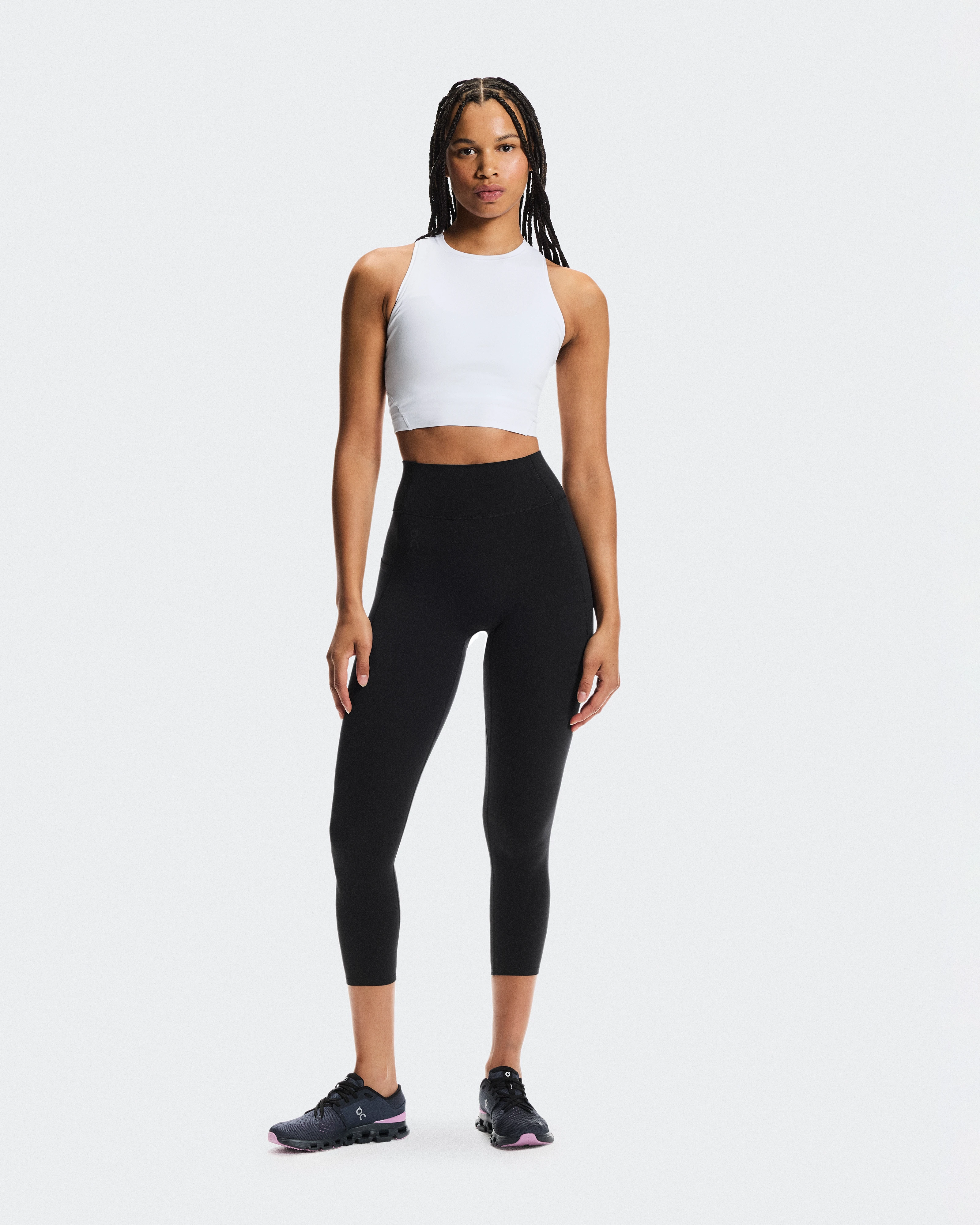 On Studio Crop White Women Tops and t-shirts