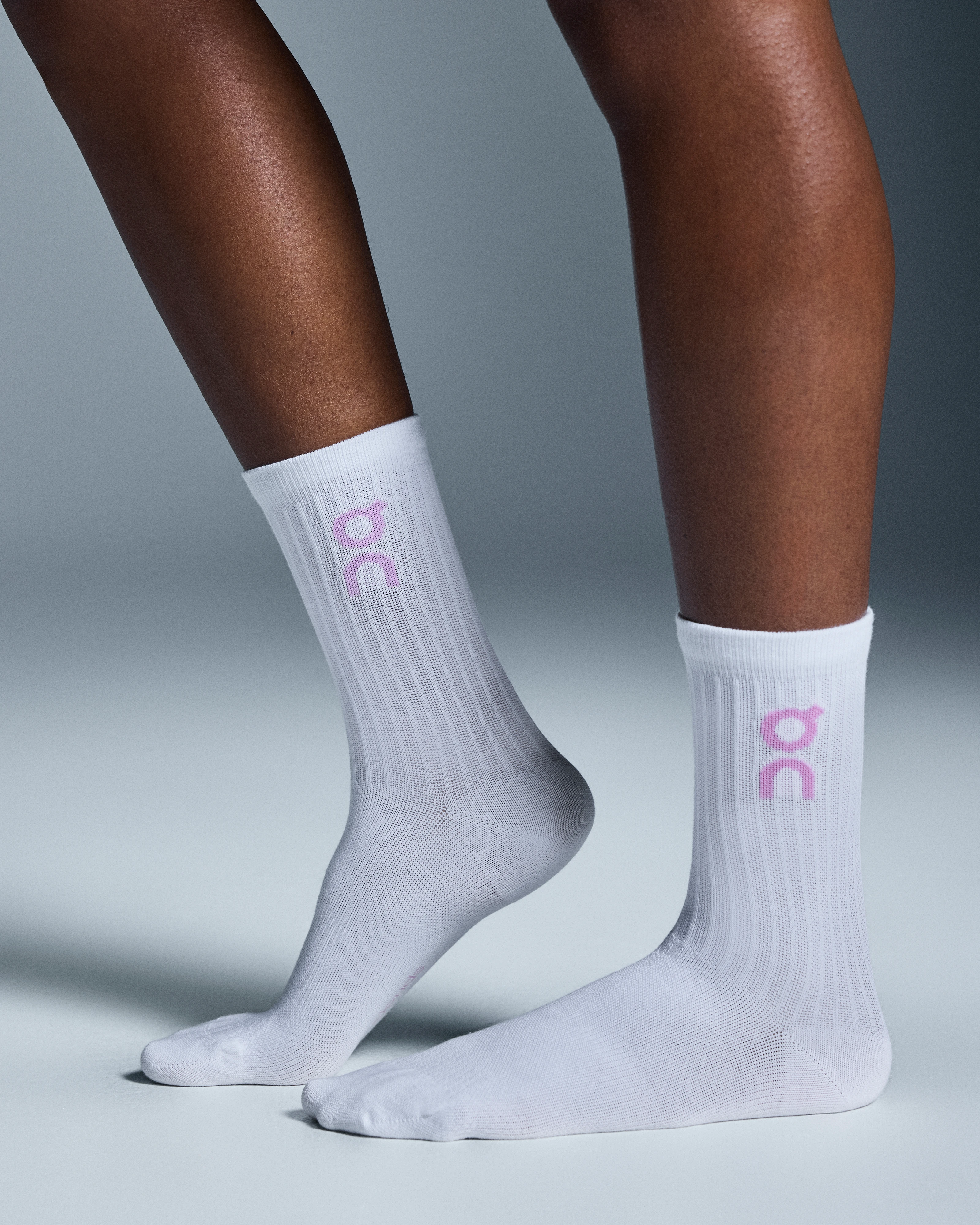 On Logo Sock High 3P Mauve & Raspberry Unisex Socks