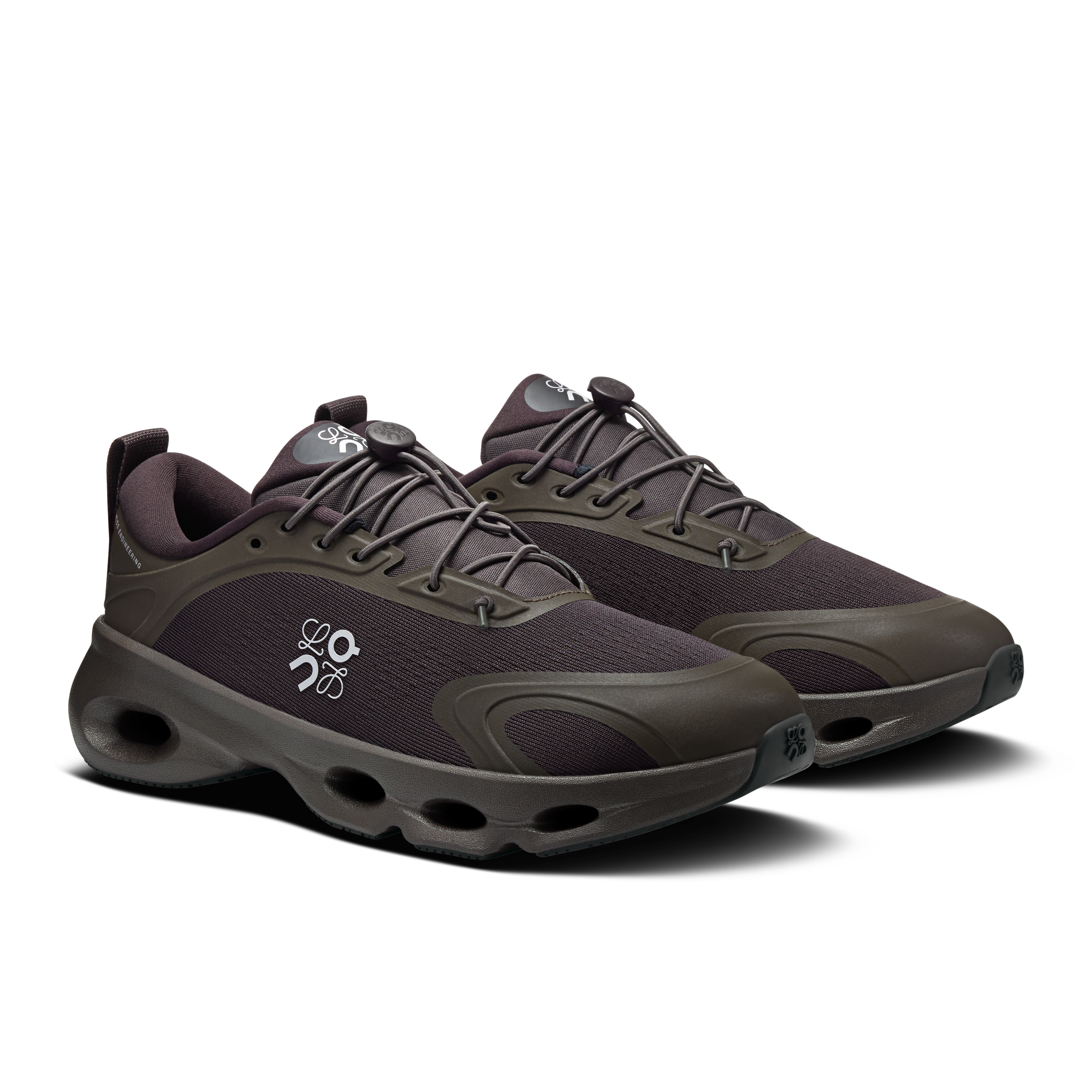 On Cloudsolo LOEWE Dark Brown & Black Women Active life Shoes