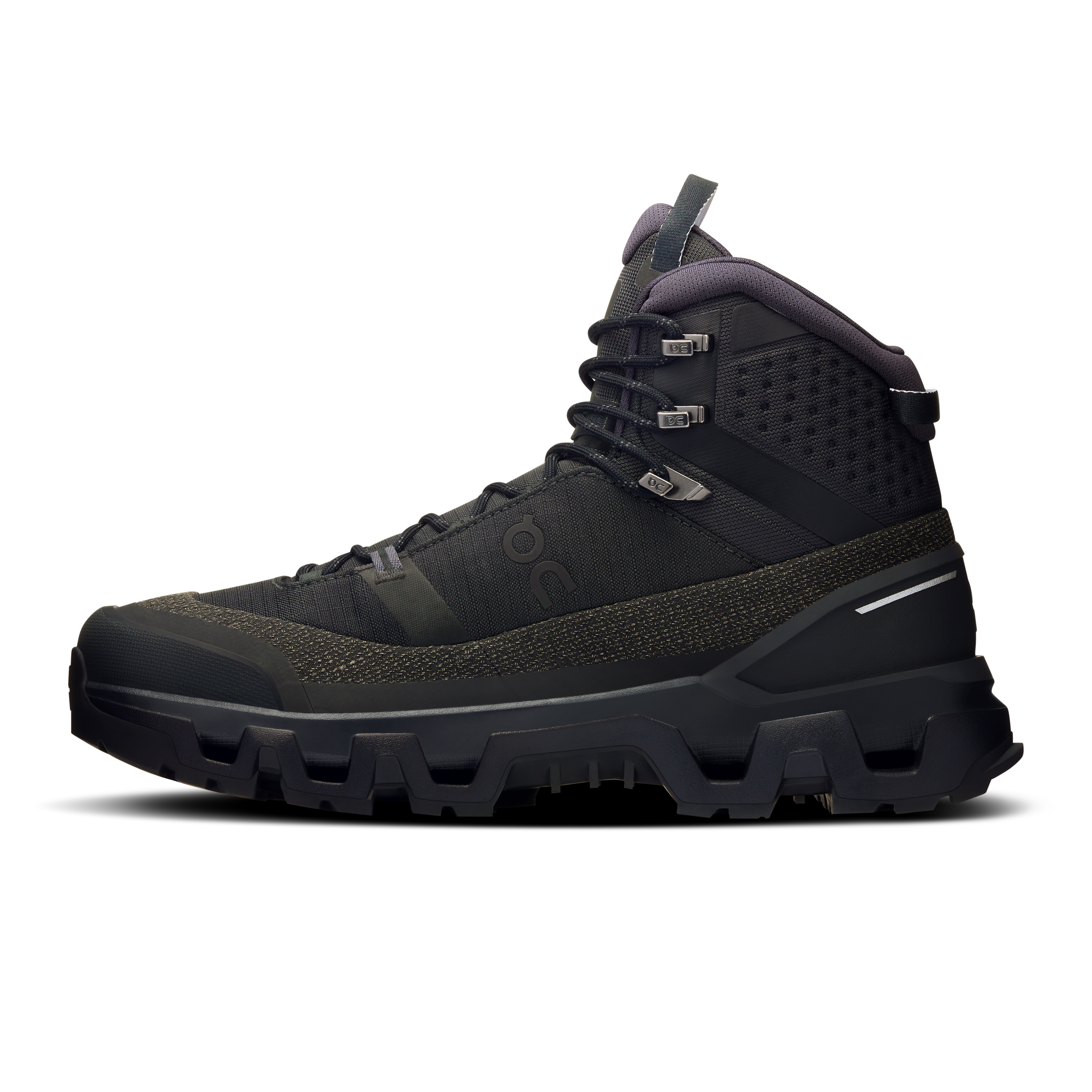 On Cloudrock Trek Waterproof Black & Black Men Hiking Shoes