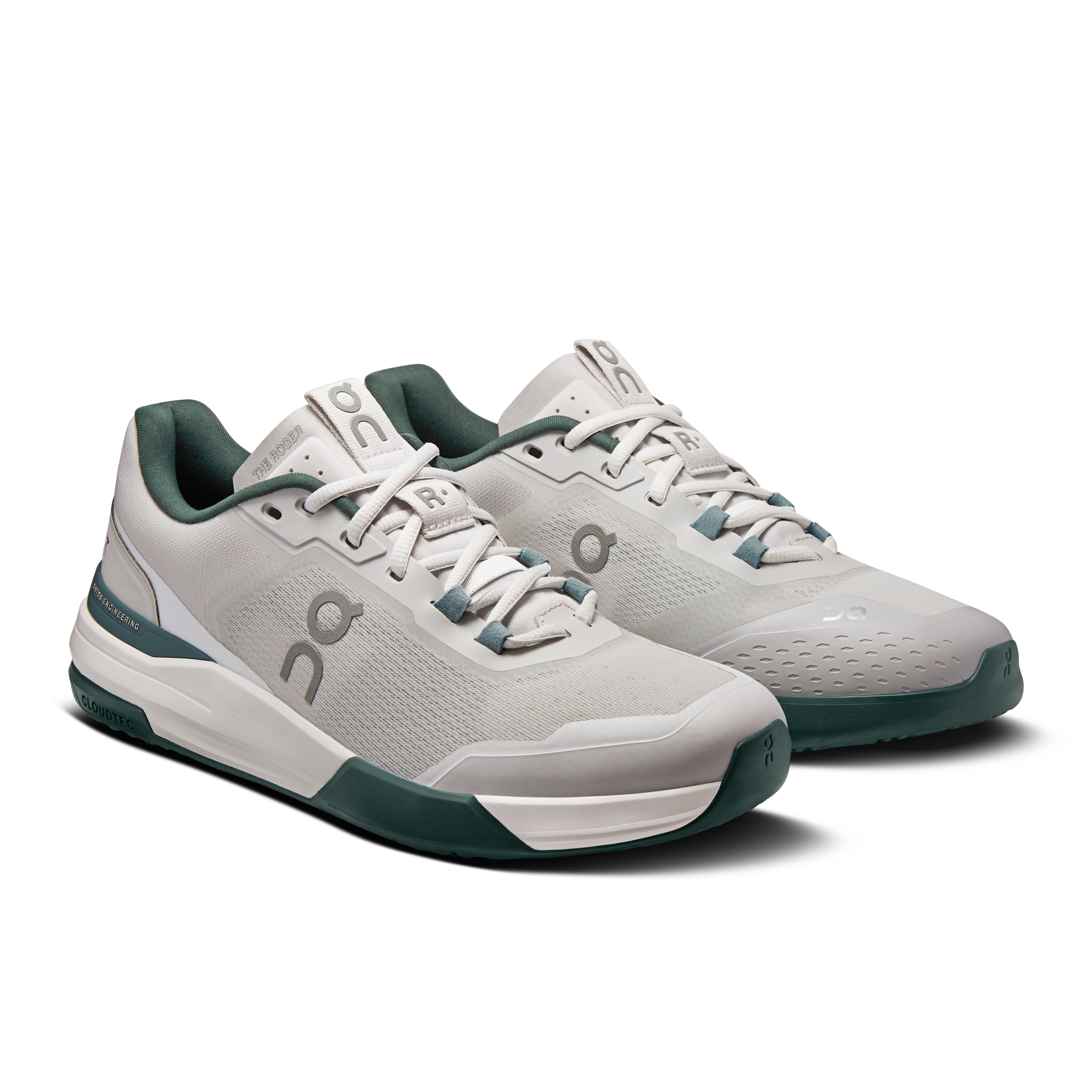 On THE ROGER Advantage Pro Frost & Evergreen Men Tennis Shoes