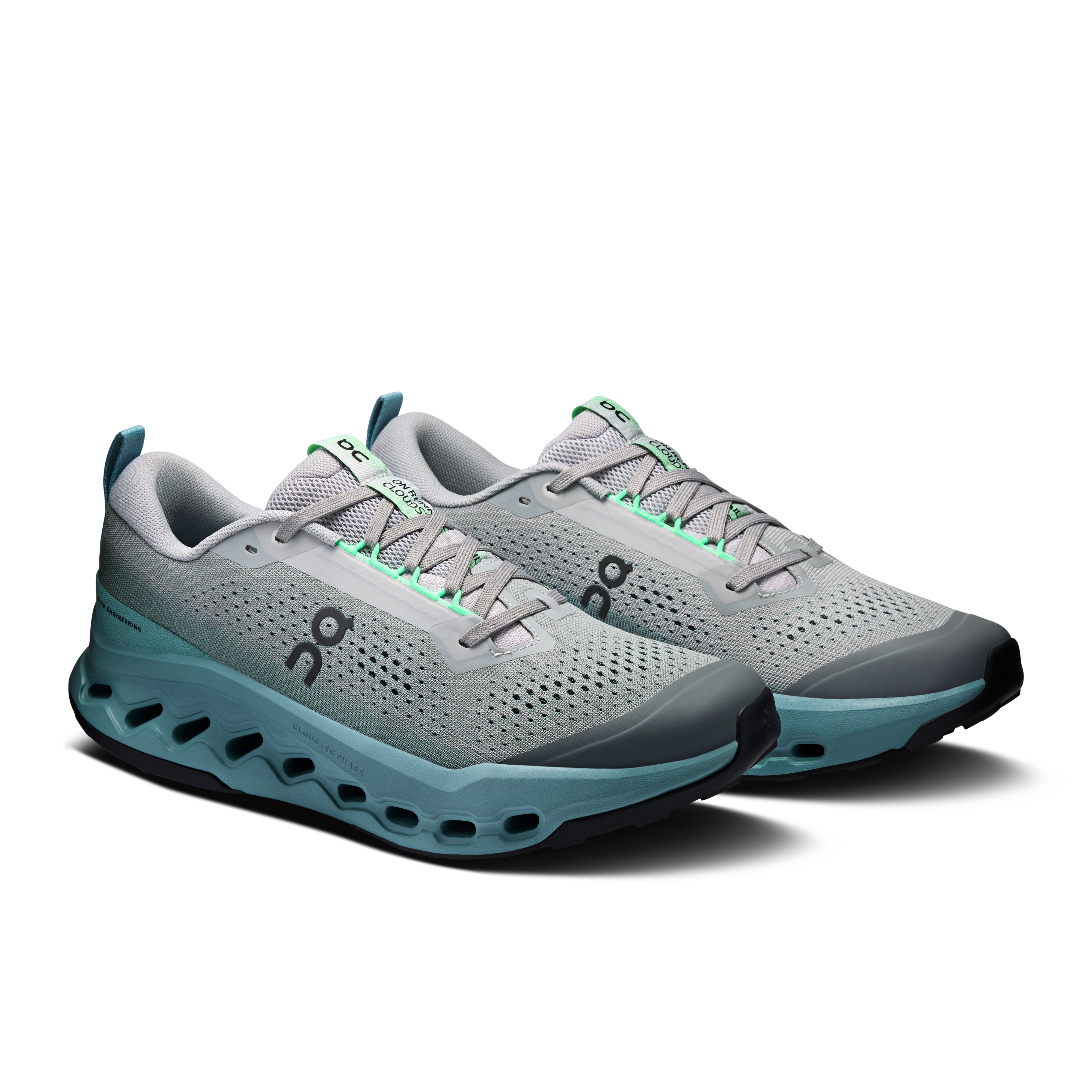 On Cloudsurfer Trail 2 Platinum & Tide Men Trail running Shoes