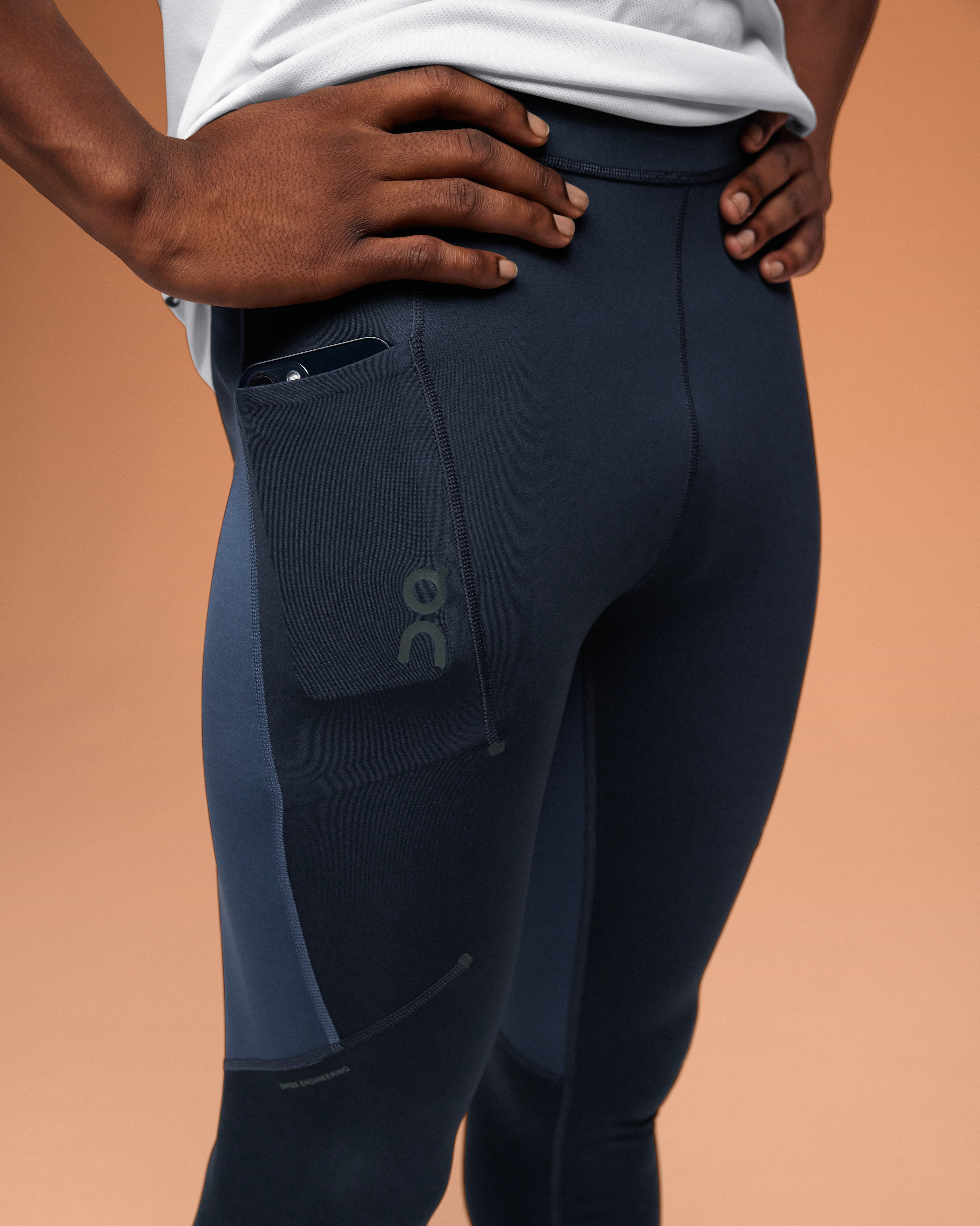 On Performance Tights Navy & Denim Men Tights