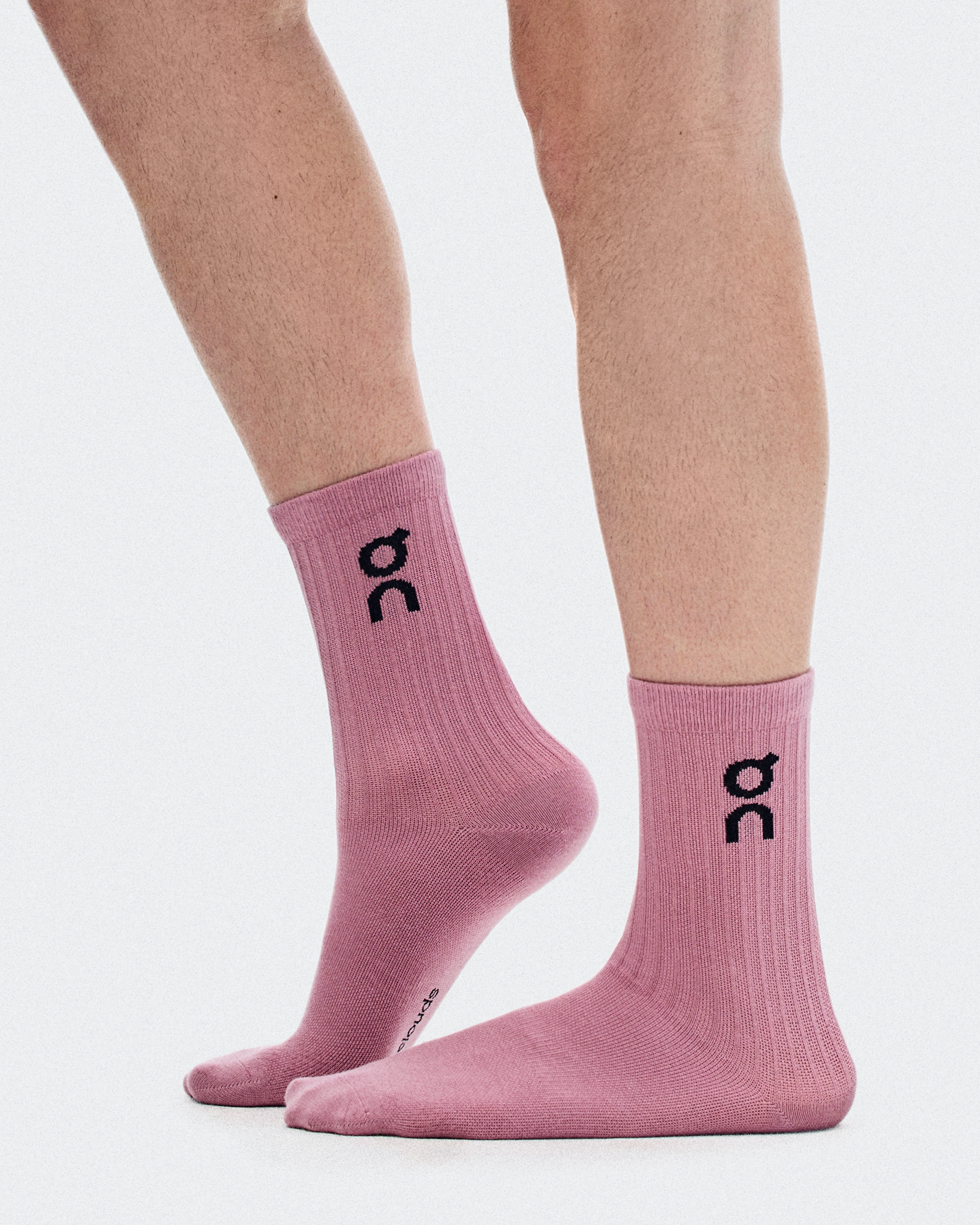 On Logo Sock High 3P Sherbet & Rhodonite Unisex Socks