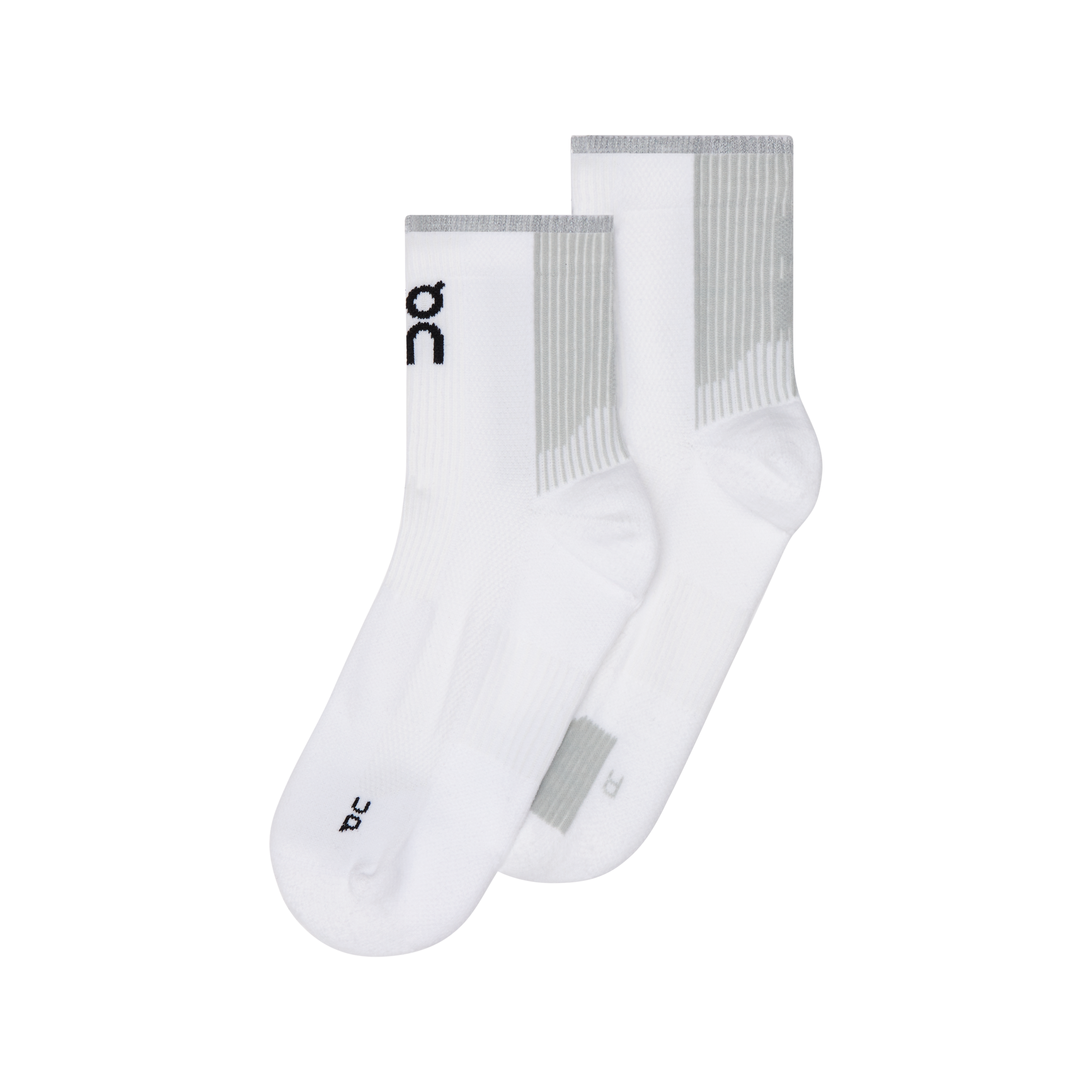 Performance Run Sock Mid in White/Glacier