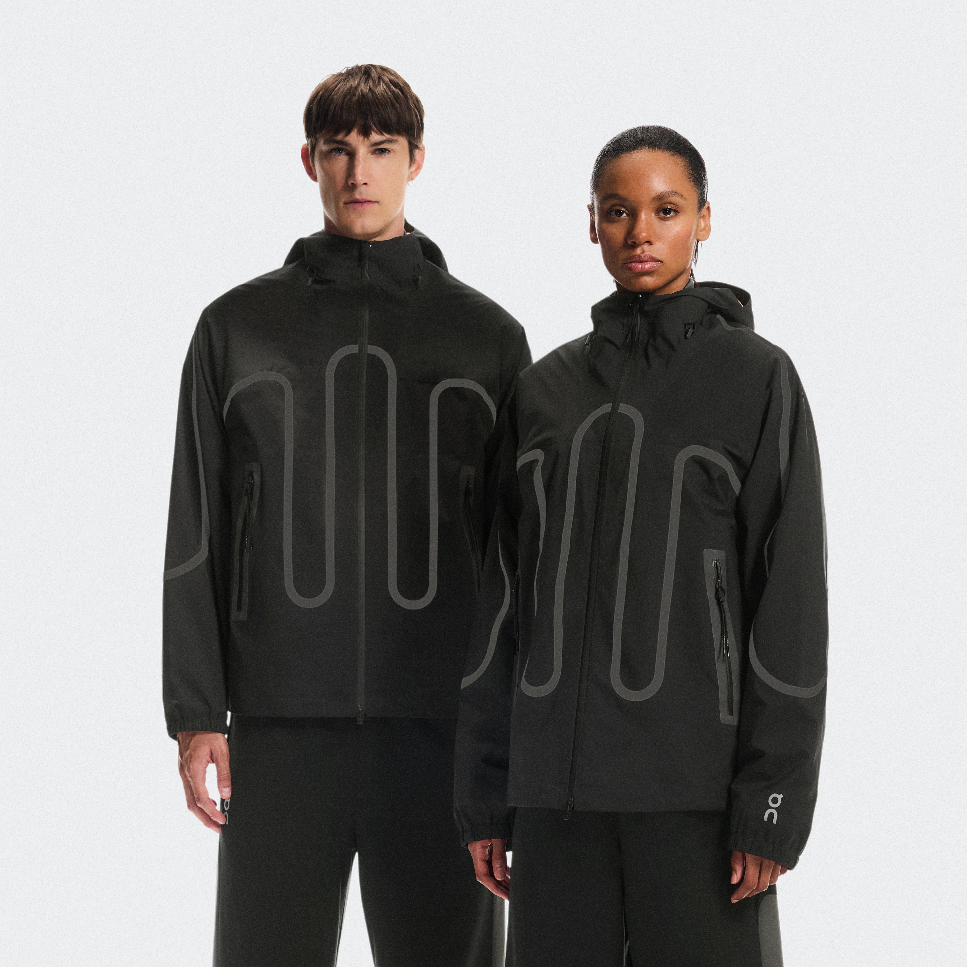 On Waterproof Jacket IKON Black Unisex – All-day, wet-weather movement Jackets