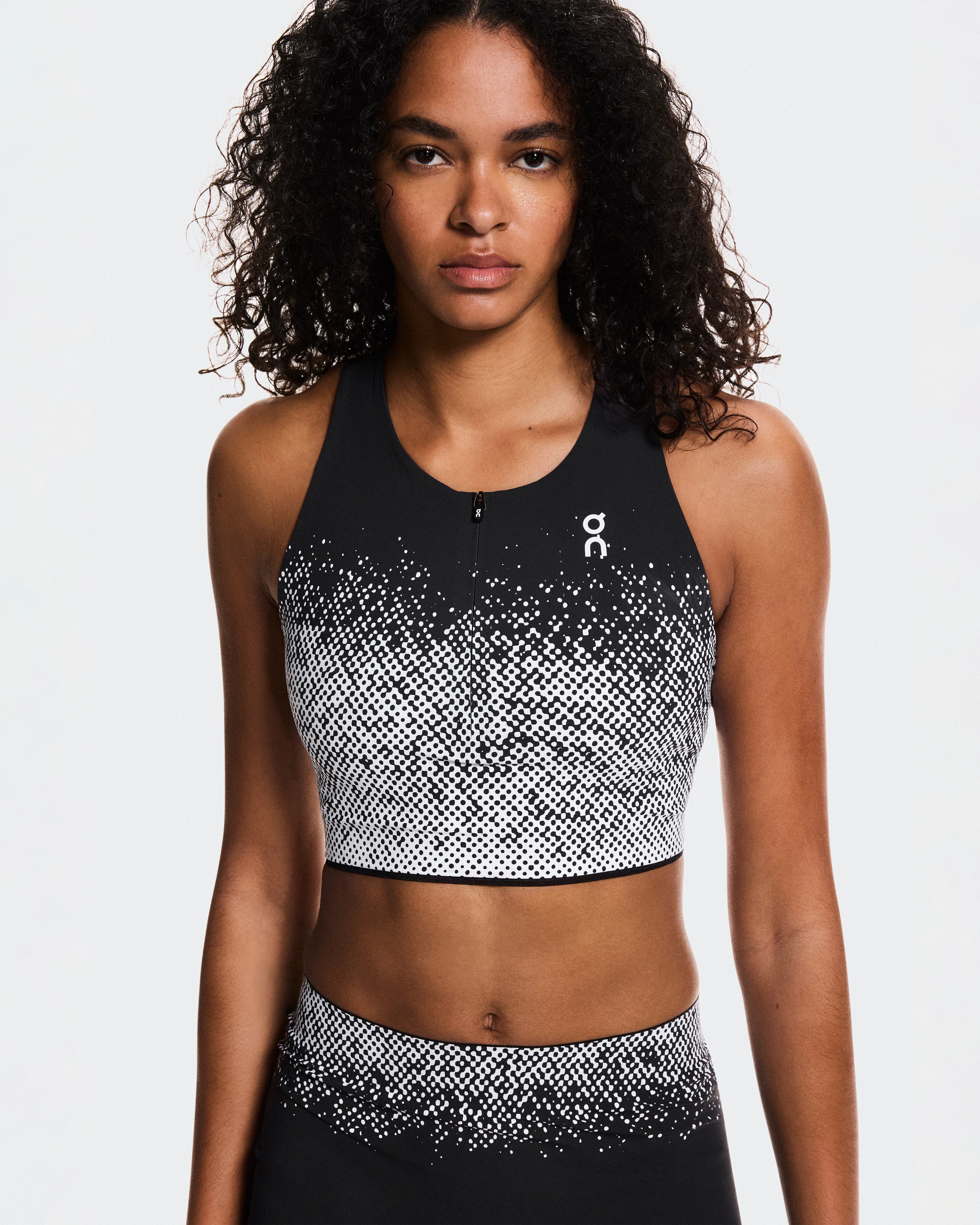 On Zero Crop White & Black Women Tops and t-shirts