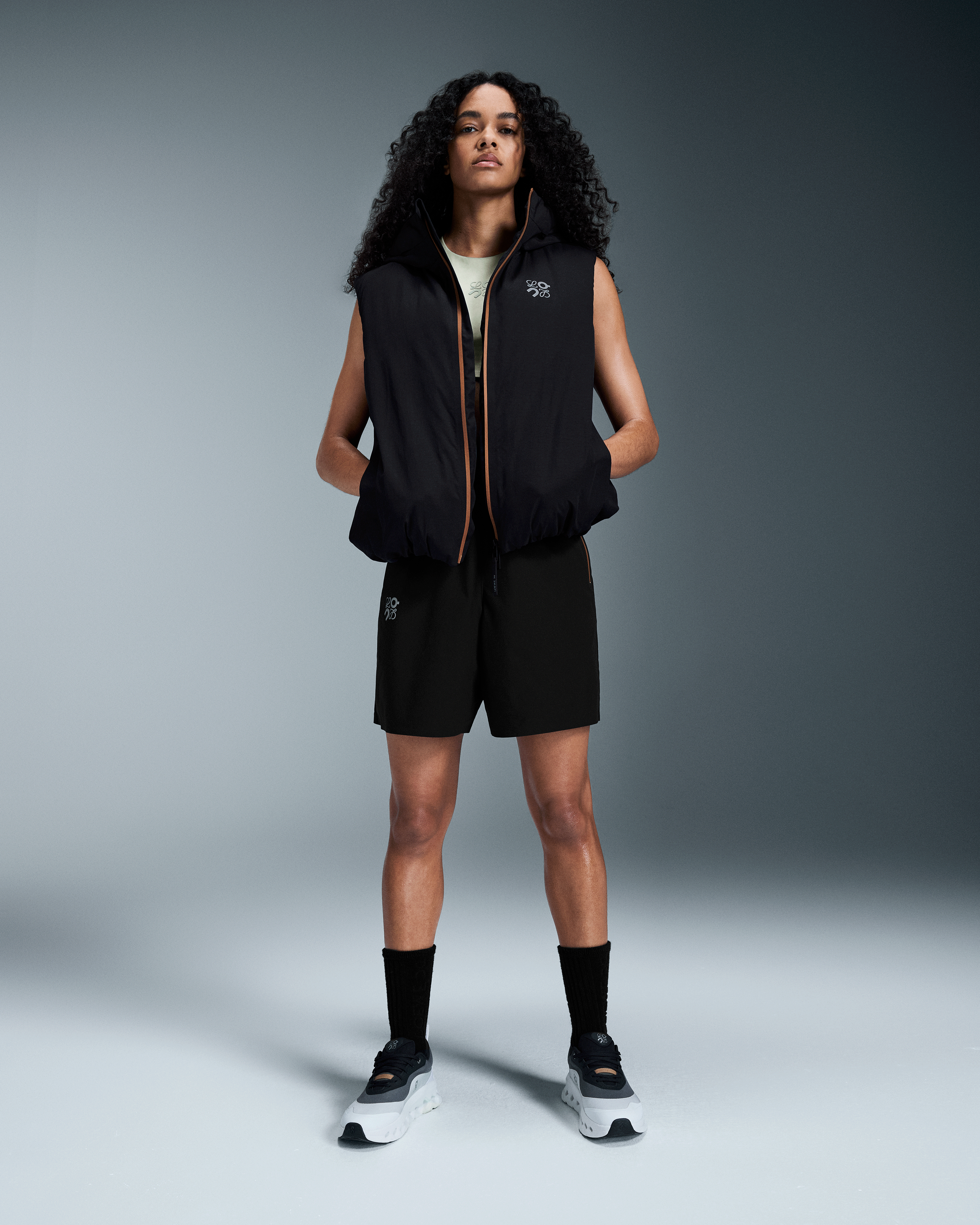 On Mid Length Shorts LOEWE Black Unisex Shorts