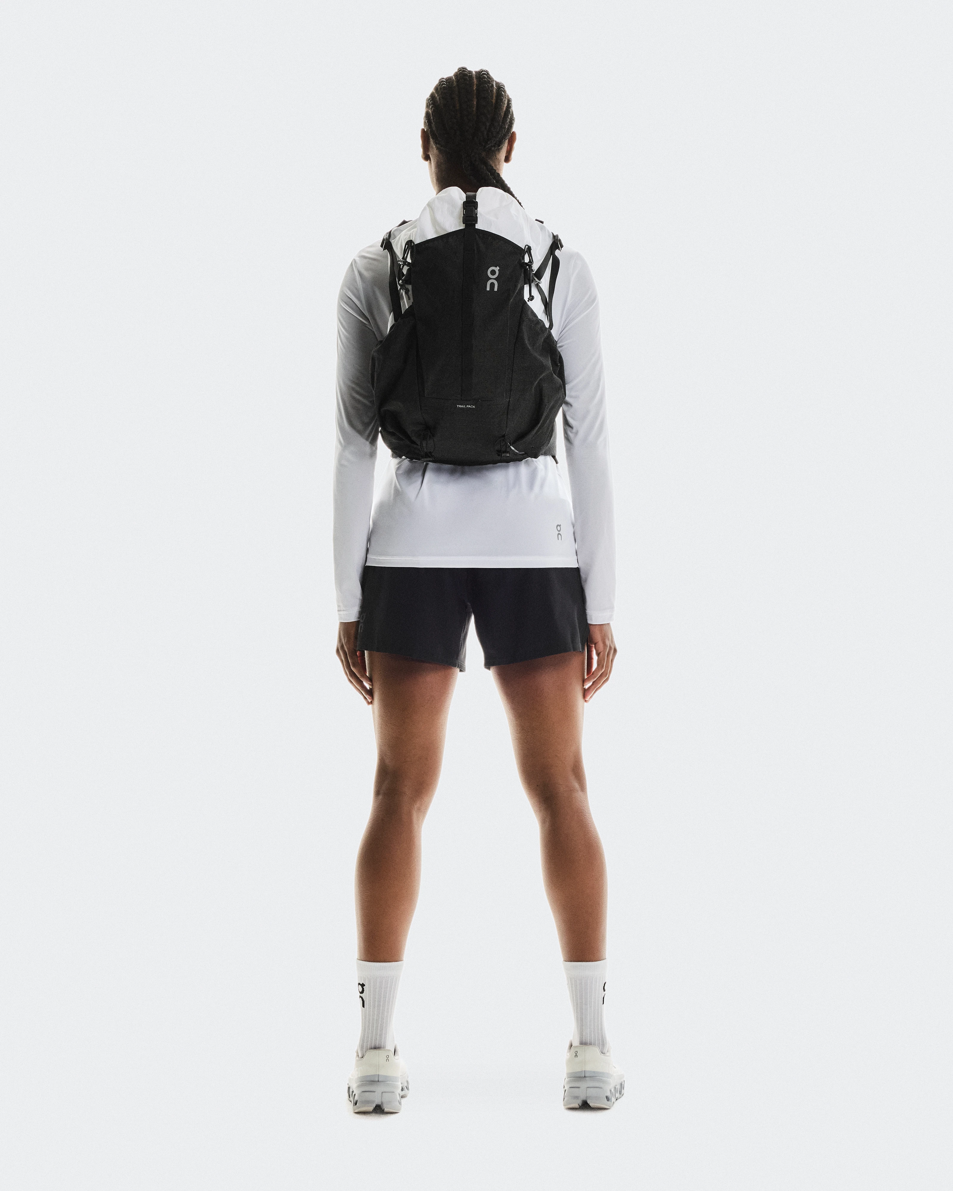 On Trail Pack 20L White & Black Unisex Bags