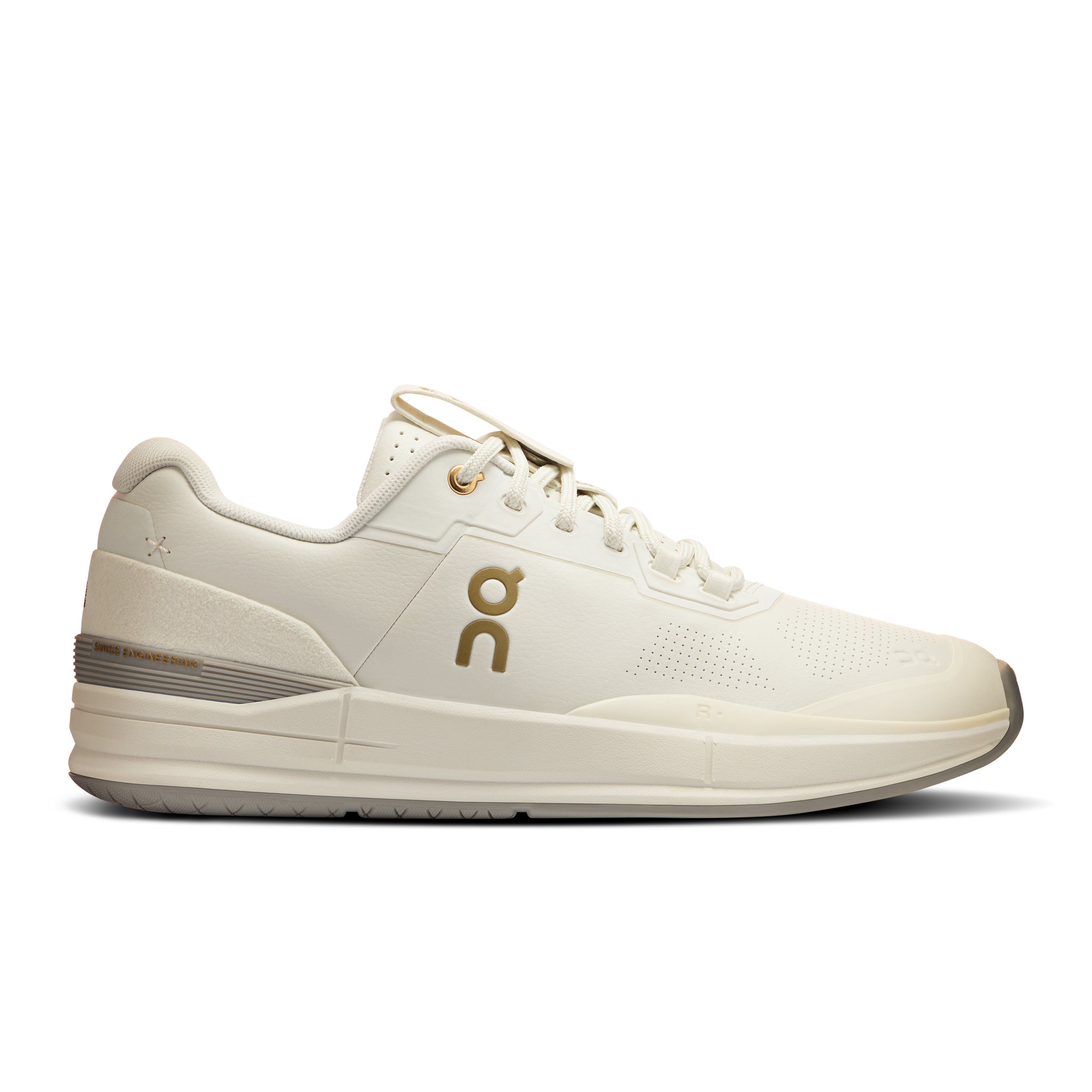 On THE ROGER Pro Ace Ivory & Fog Men – Lifestyle Shoes