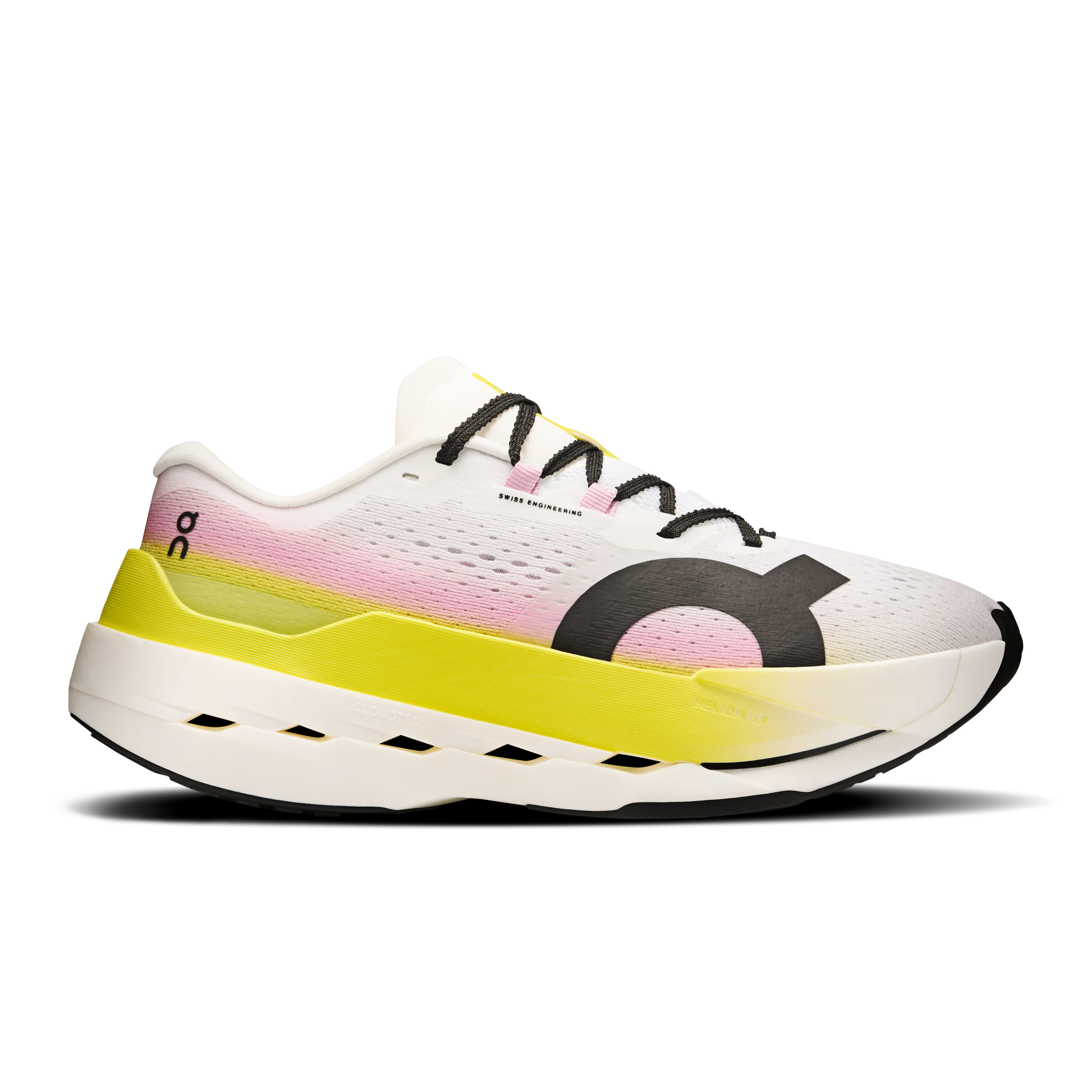 Cloudboom Max Road Running Shoe in Lime/Raspberry