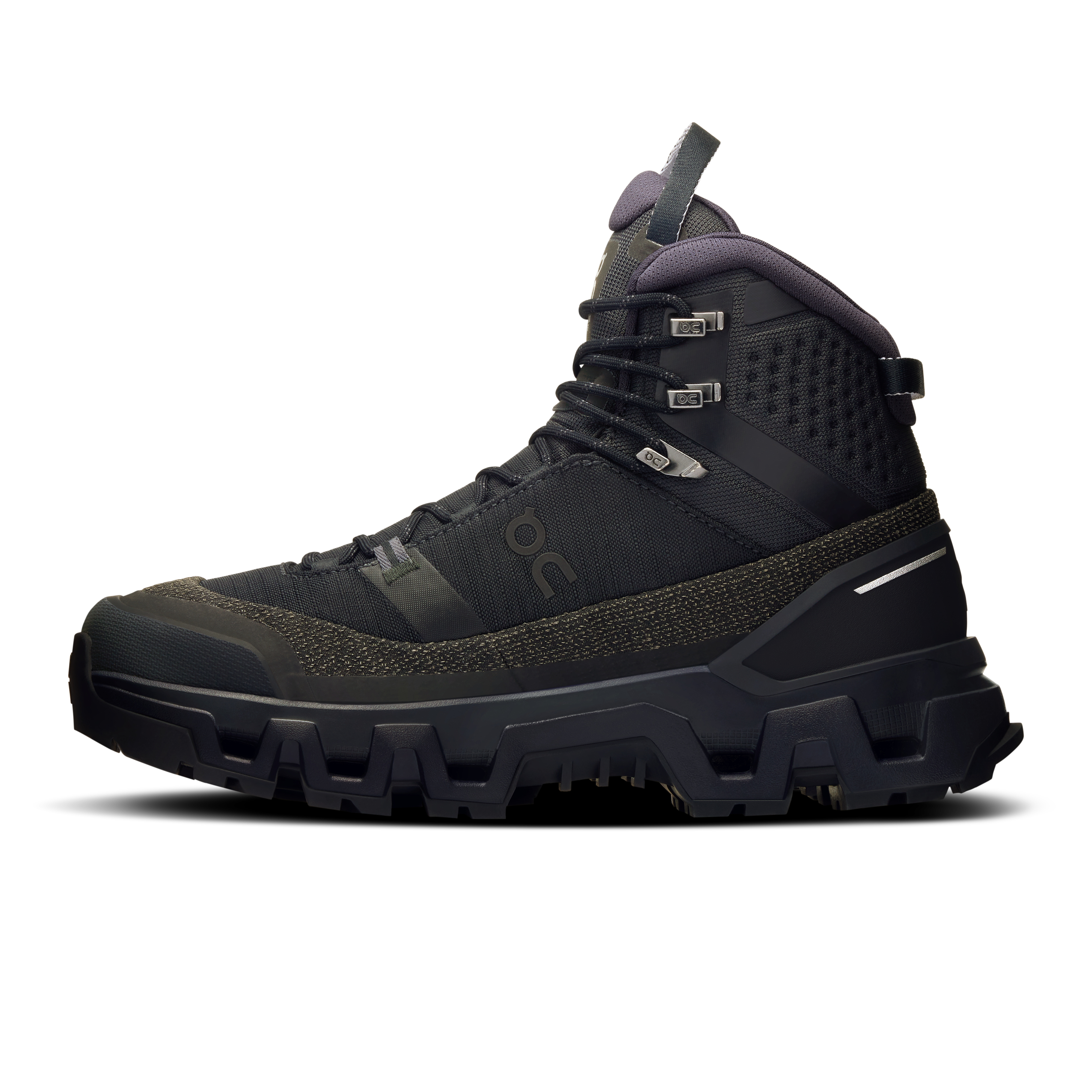 On Cloudrock Trek Waterproof Black & Black Women Hiking Shoes