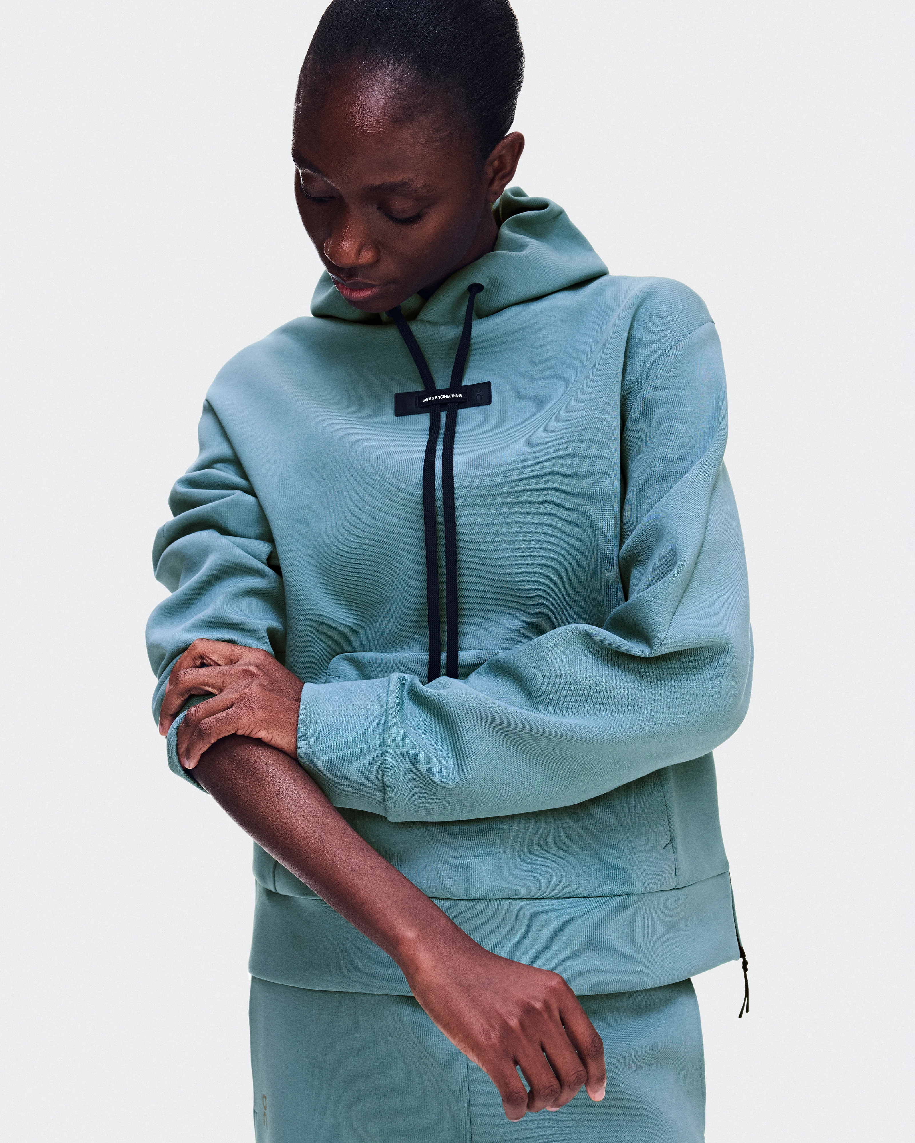 On Focus Tech Hoodie Agave Women Hoodies and sweatshirts