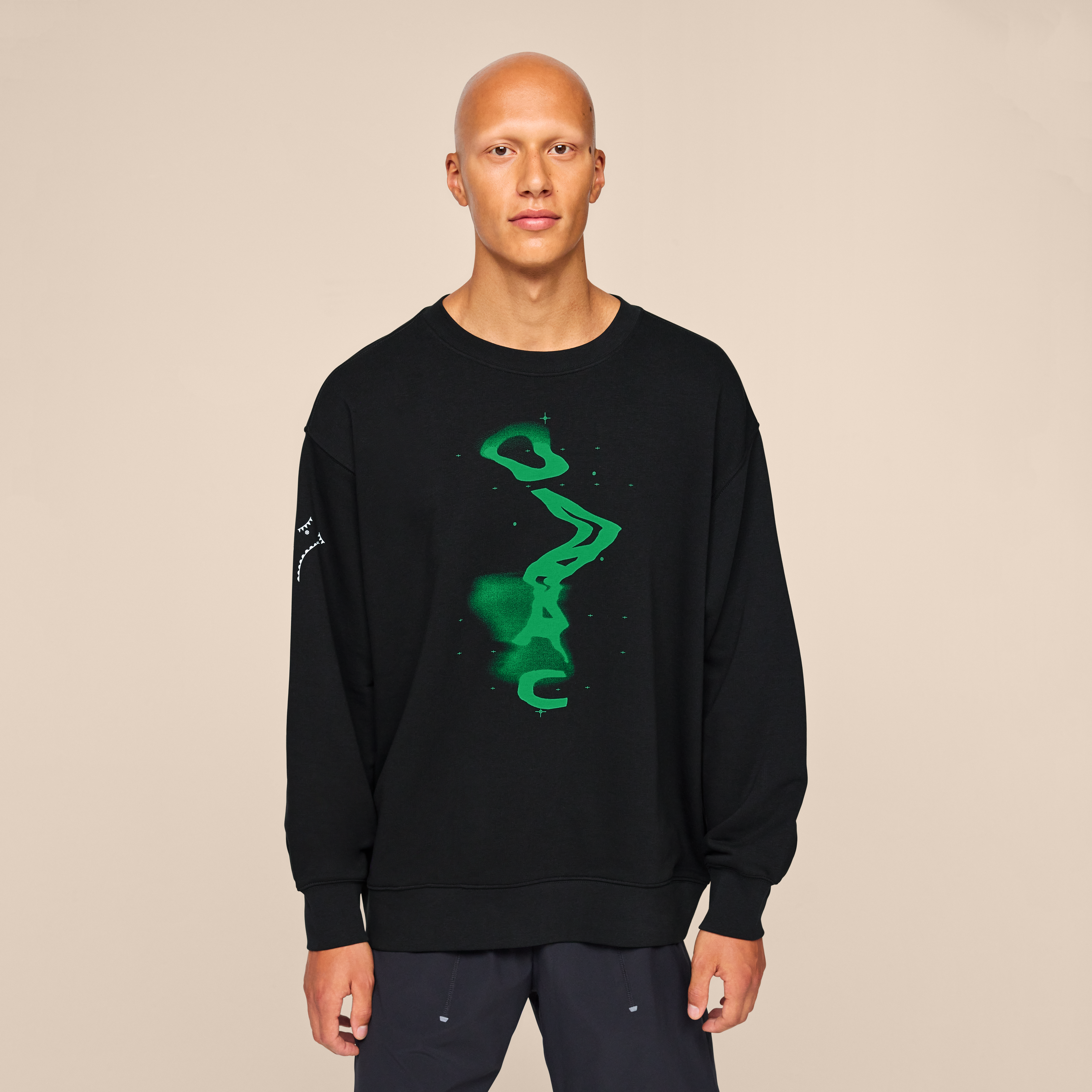 On Graphic Club Crew Black & Mint Men – Travel, recovery, all-day wear Hoodies and sweatshirts