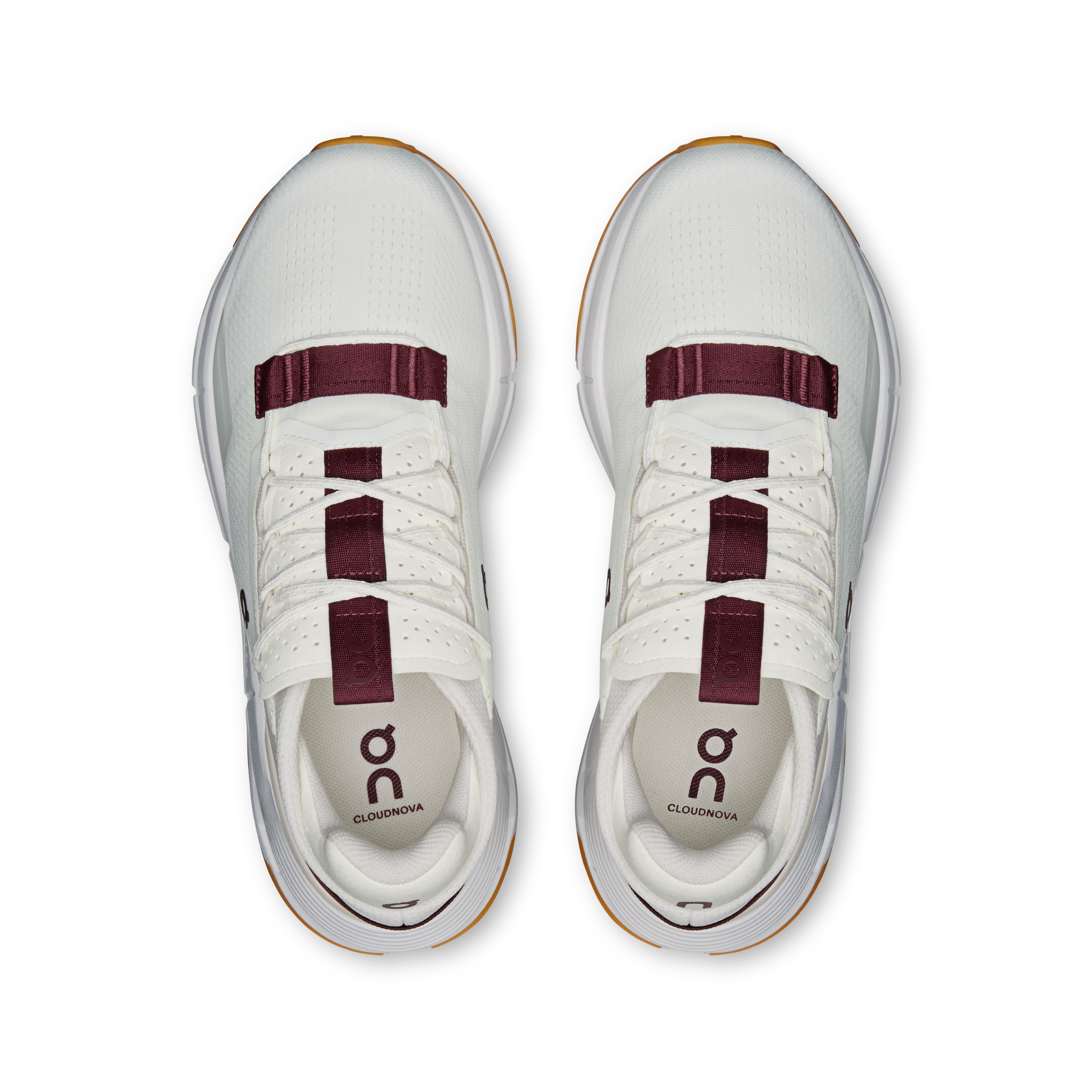 On Cloudnova 2 Ivory & Maroon Women Active life Shoes