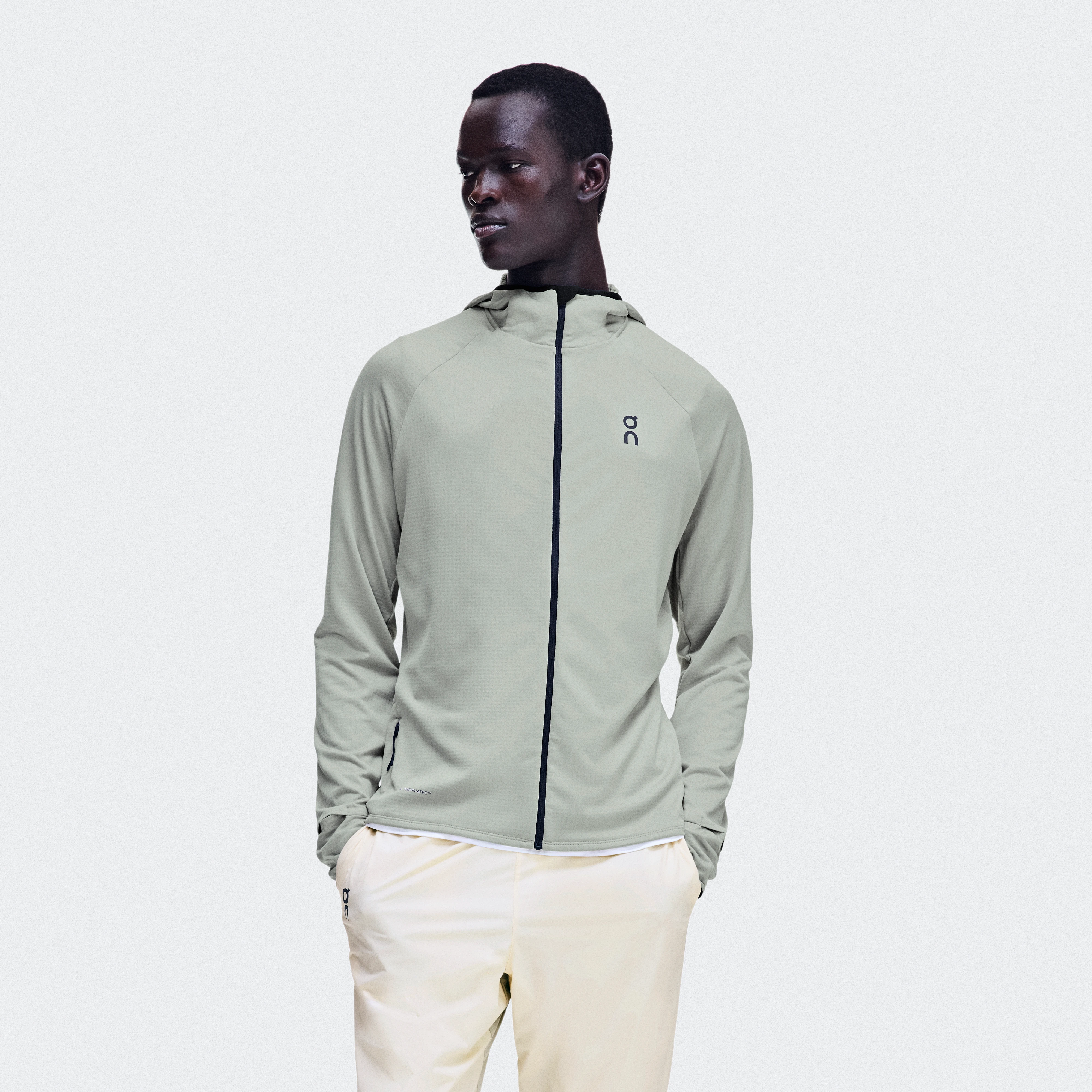 On Climate Zip Hoodie Brume Men – Cool weather running Hoodies and sweatshirts
